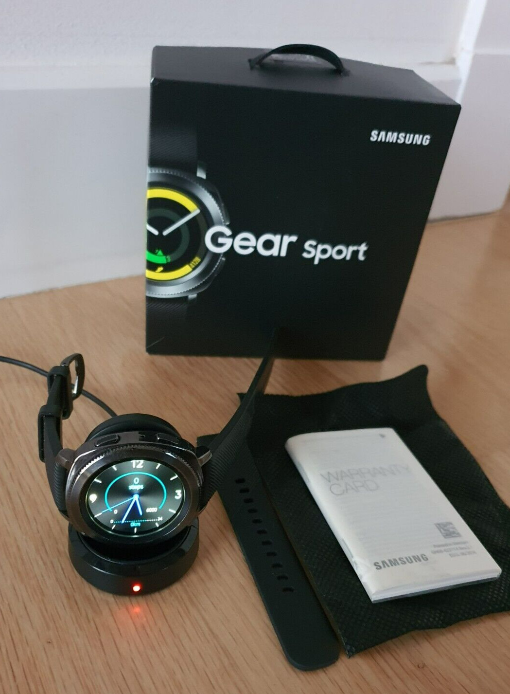 Samsung Gear Sport-44.6mm SM-R600, 1.2” Black- Unisex