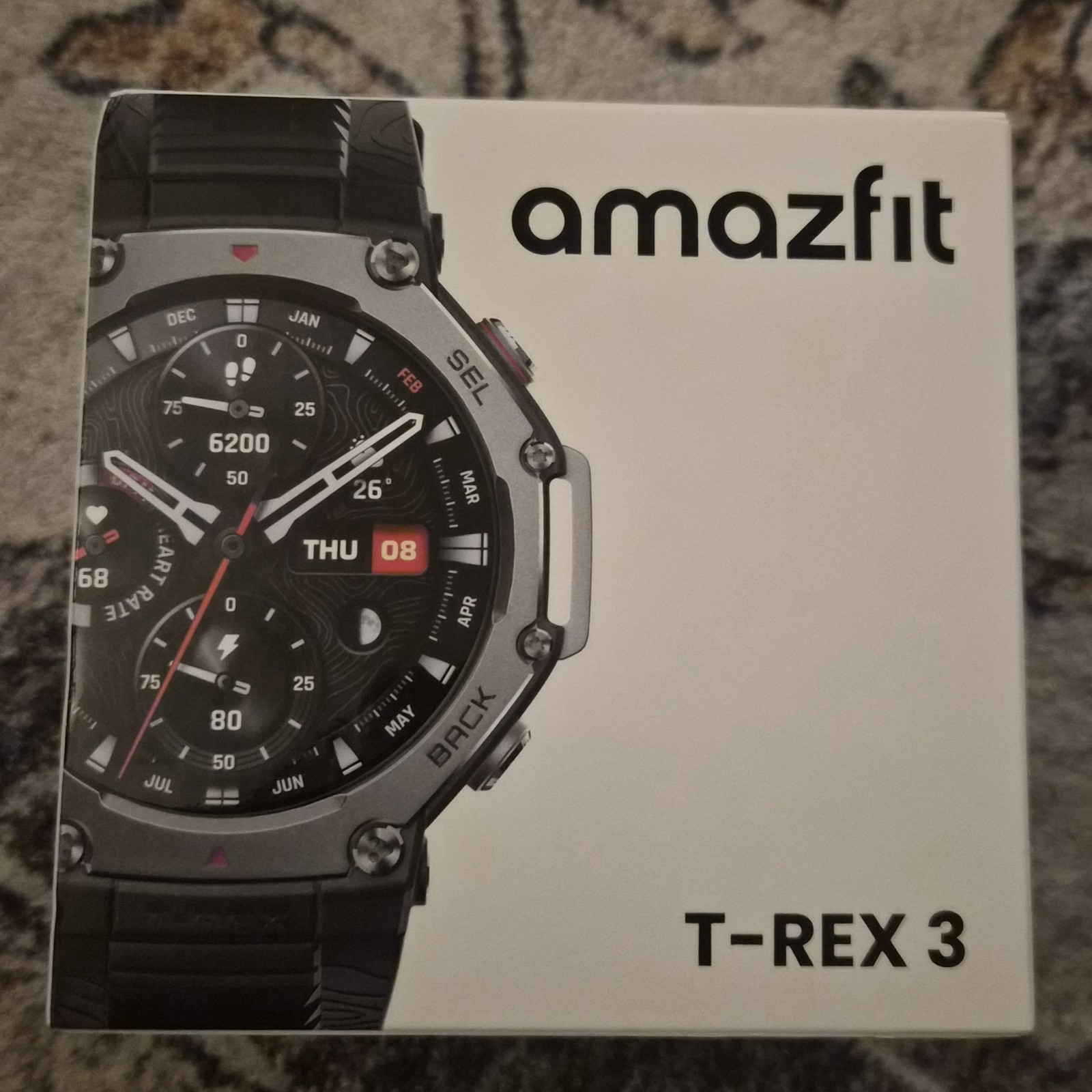 Amazfit T-Rex 3 – 48.5mm Fitness Smart Watch w/ Voice Control (Onyx) BRAND NEW