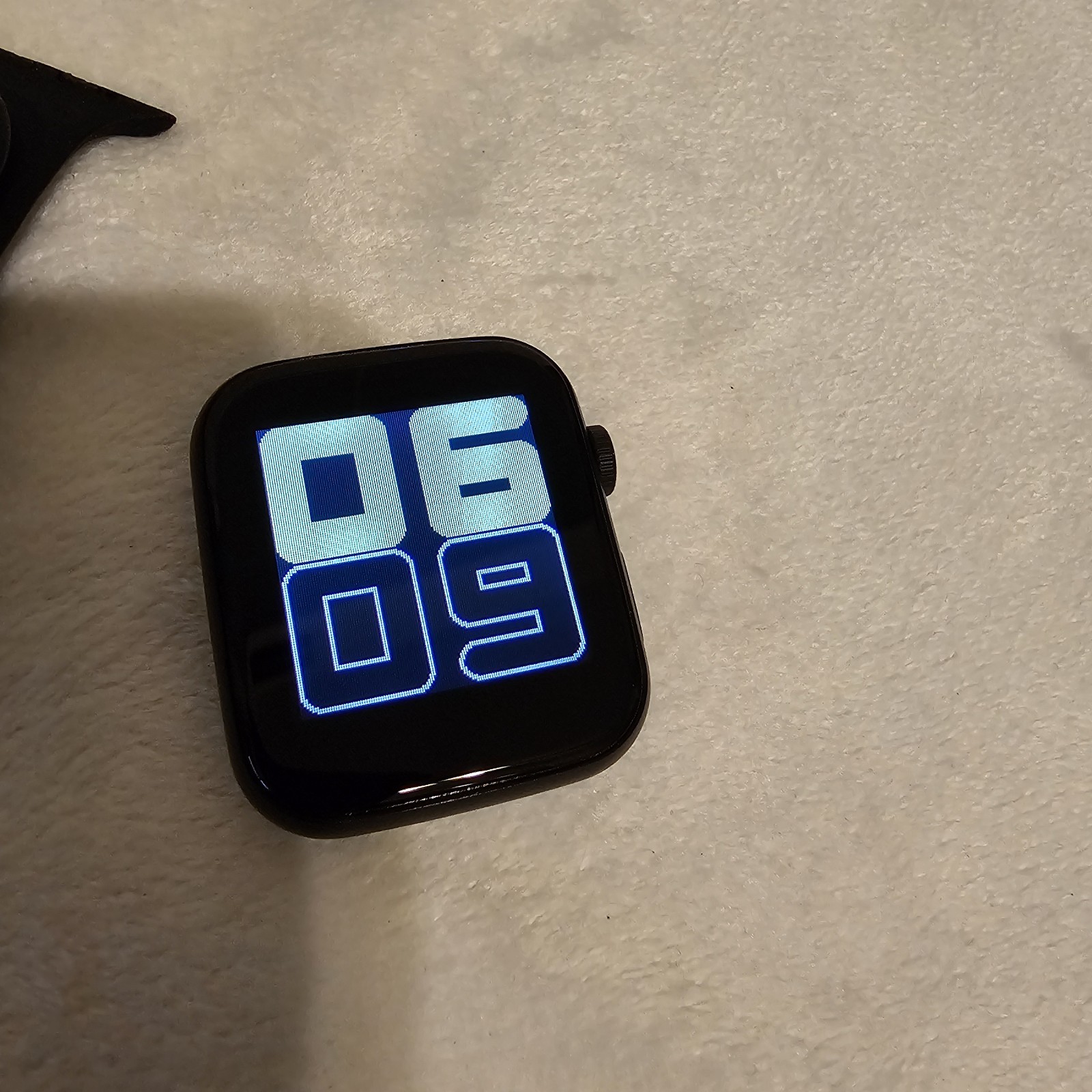 Fit ProSmart Watch For Men/Women. Black. Steps Heart Rate Time Bluetooth