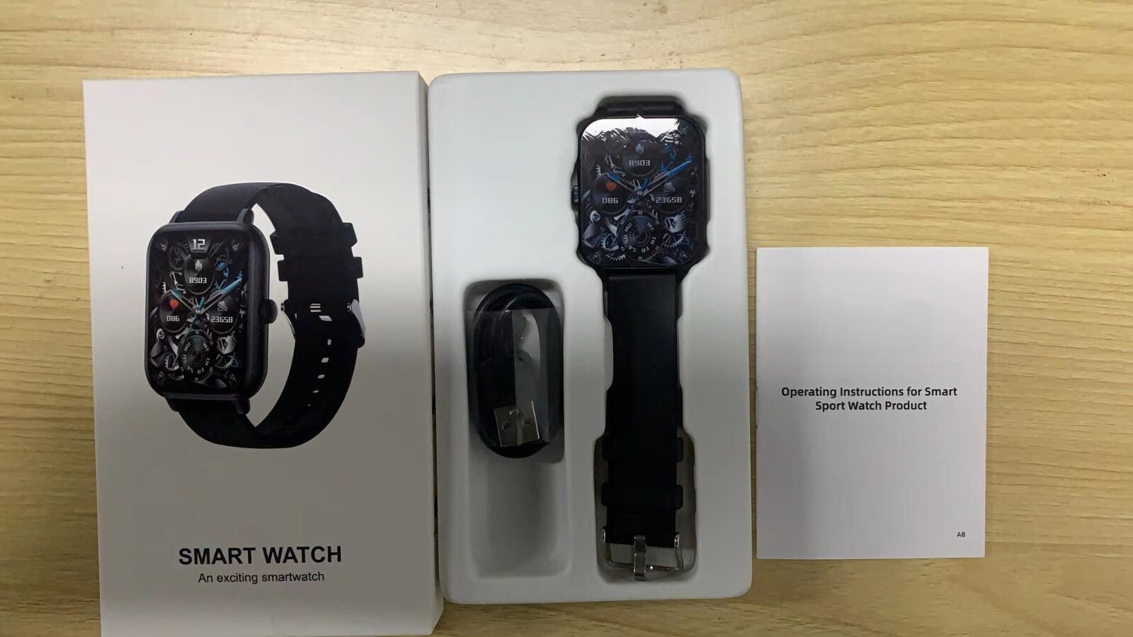 Medicoswatch A8 1.83inch Screen Body Temperature Bluetooth Calling Smartwatch