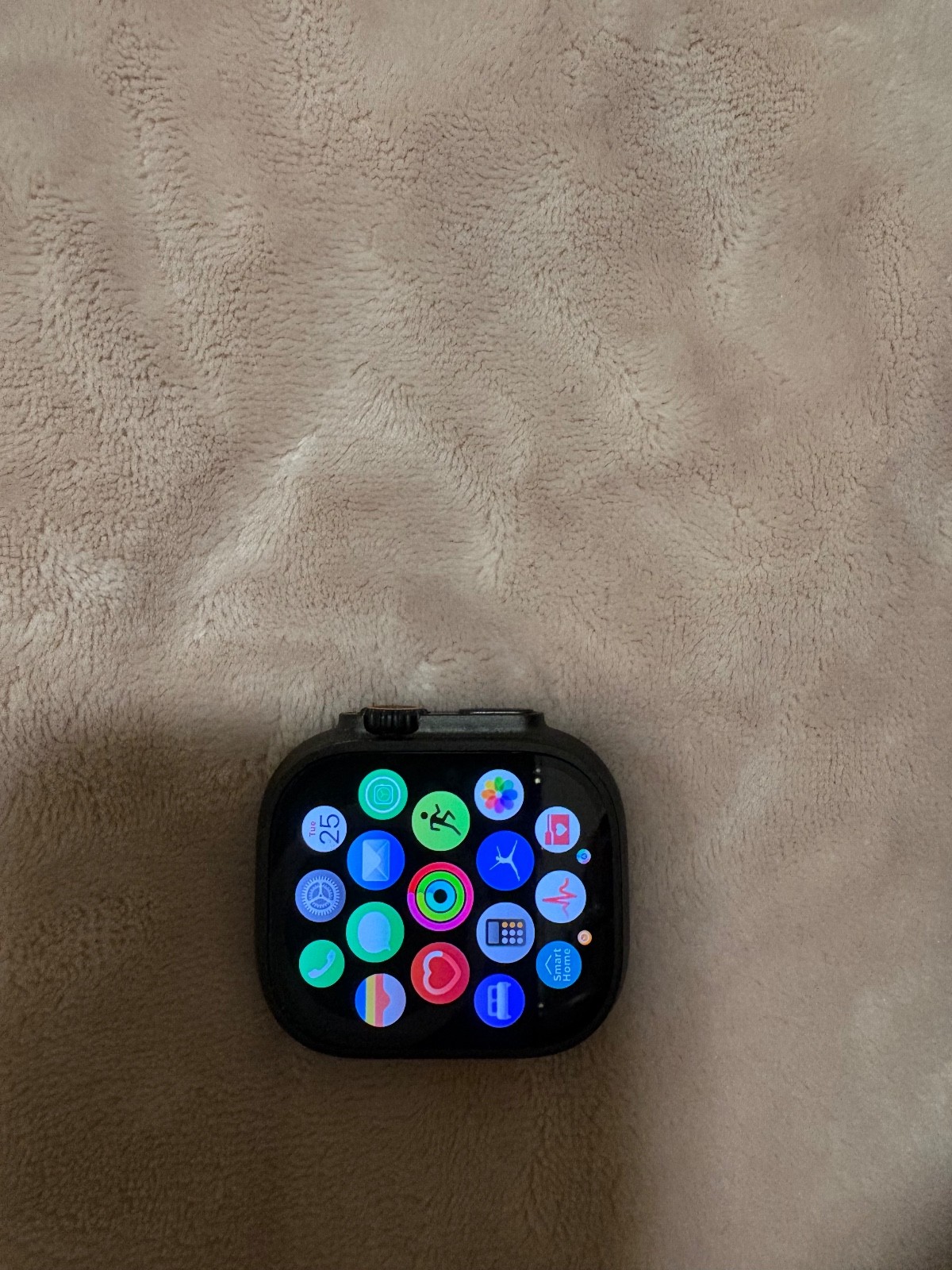 Apple Watch Ultra 2 49mm black Case with Trail Loop – Blue/Black, M/L (GPS +