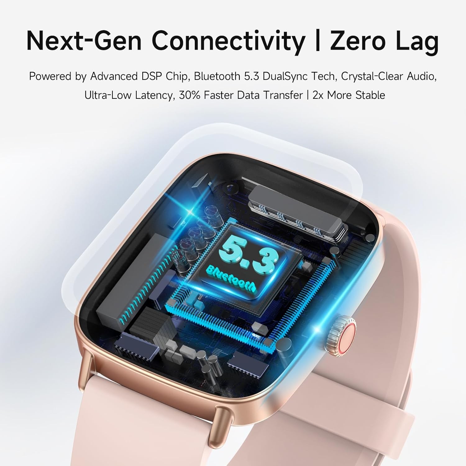 Stylish Smart Watch for Women, 1.85″ HD, Fitness Tracker, IP68 Waterproof