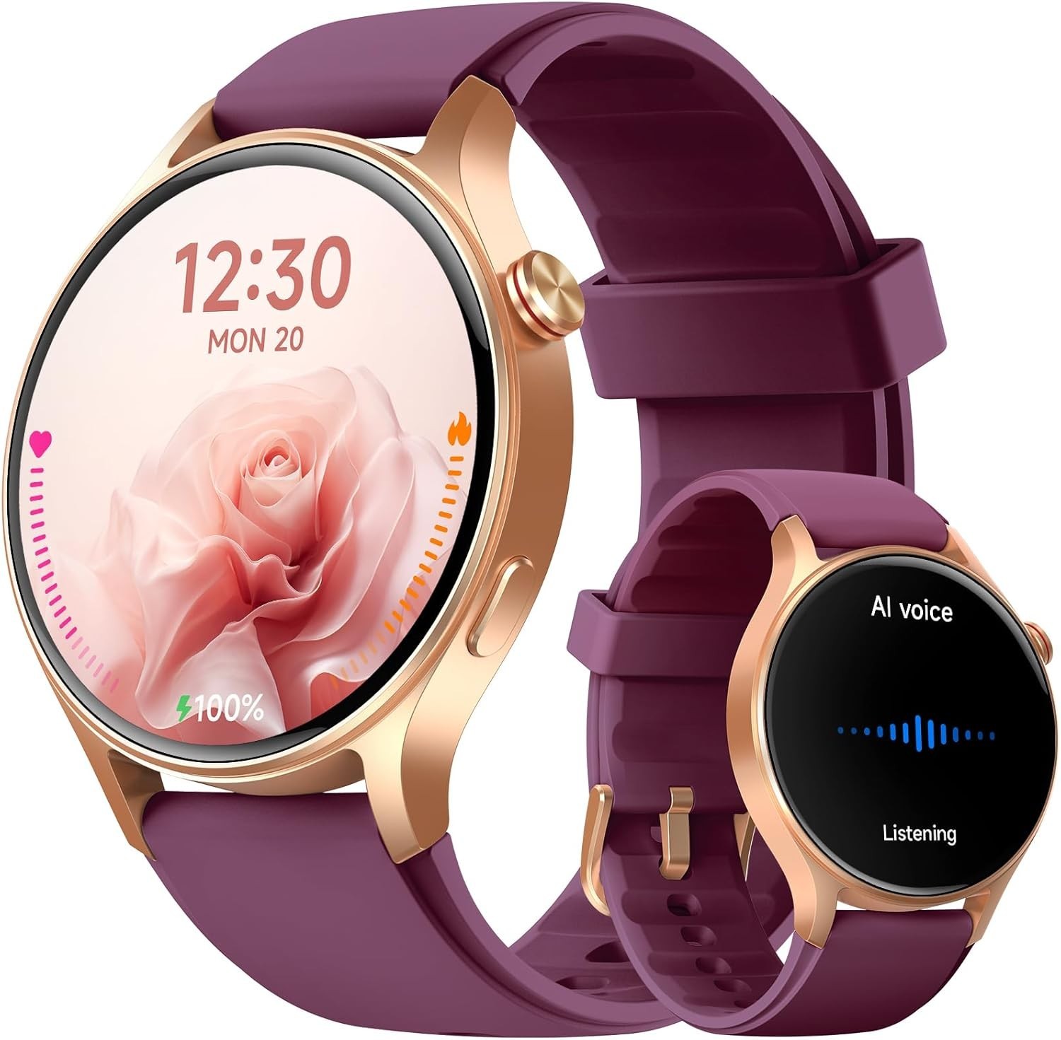 Women’s 1.32” AMOLED Smartwatch: Call, Track Health & Stay Active with Style