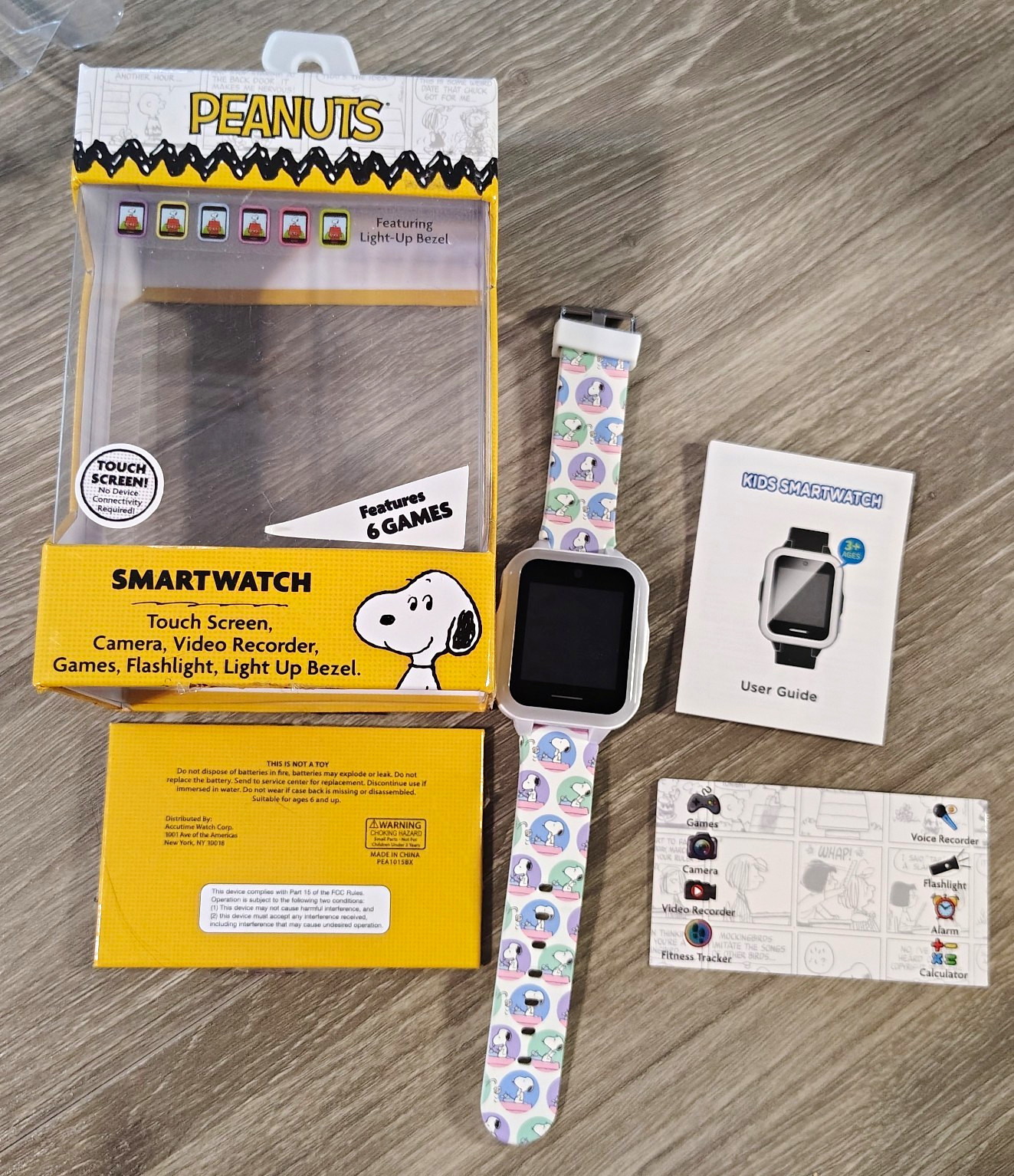 New Open Box – Peanuts Smartwatch Touch Screen Watch with More