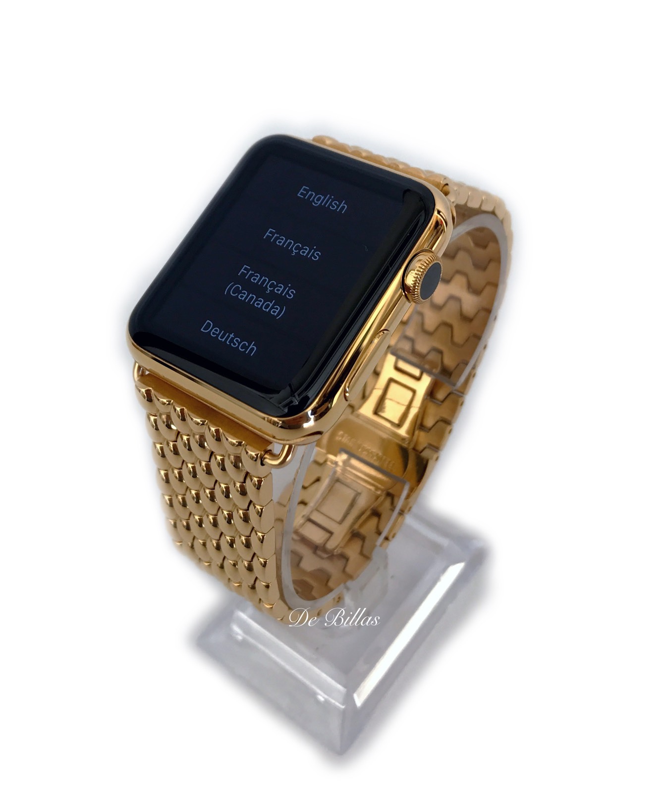24K Gold Plated 42MM Apple Watch Gen 1 24K Gold Links Butterfly Band