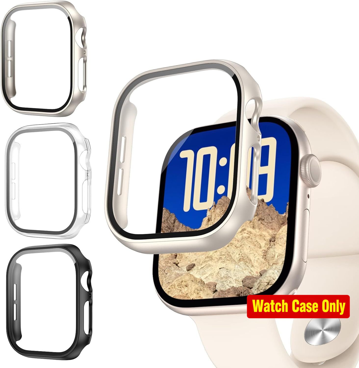 3 Packs Ultra-Thin Bumper Case for Apple Watch Series 11 42mm, Shockproof Protec