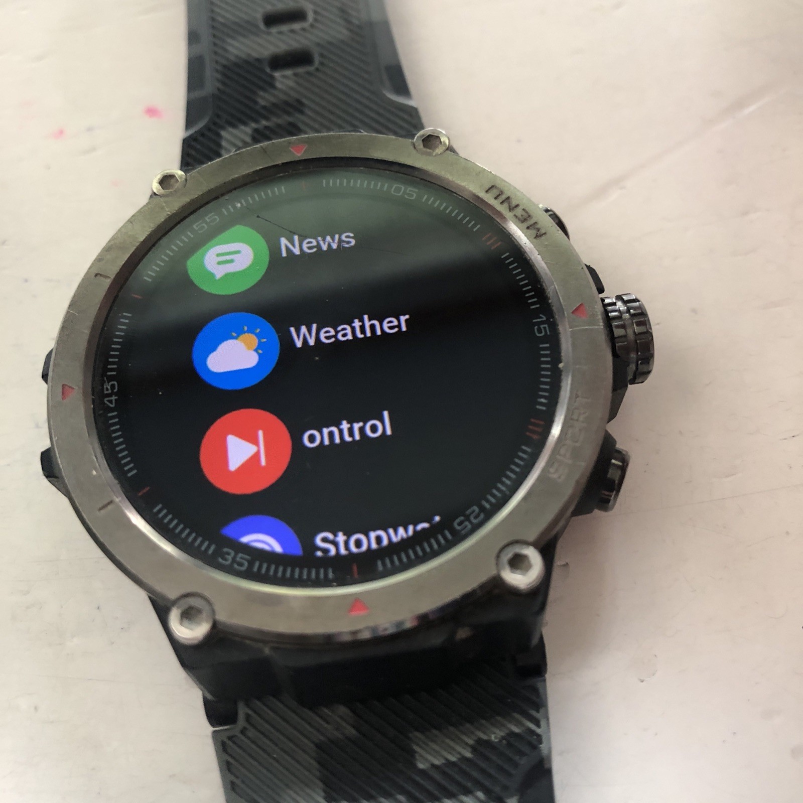 Smart Watch With Camo Band