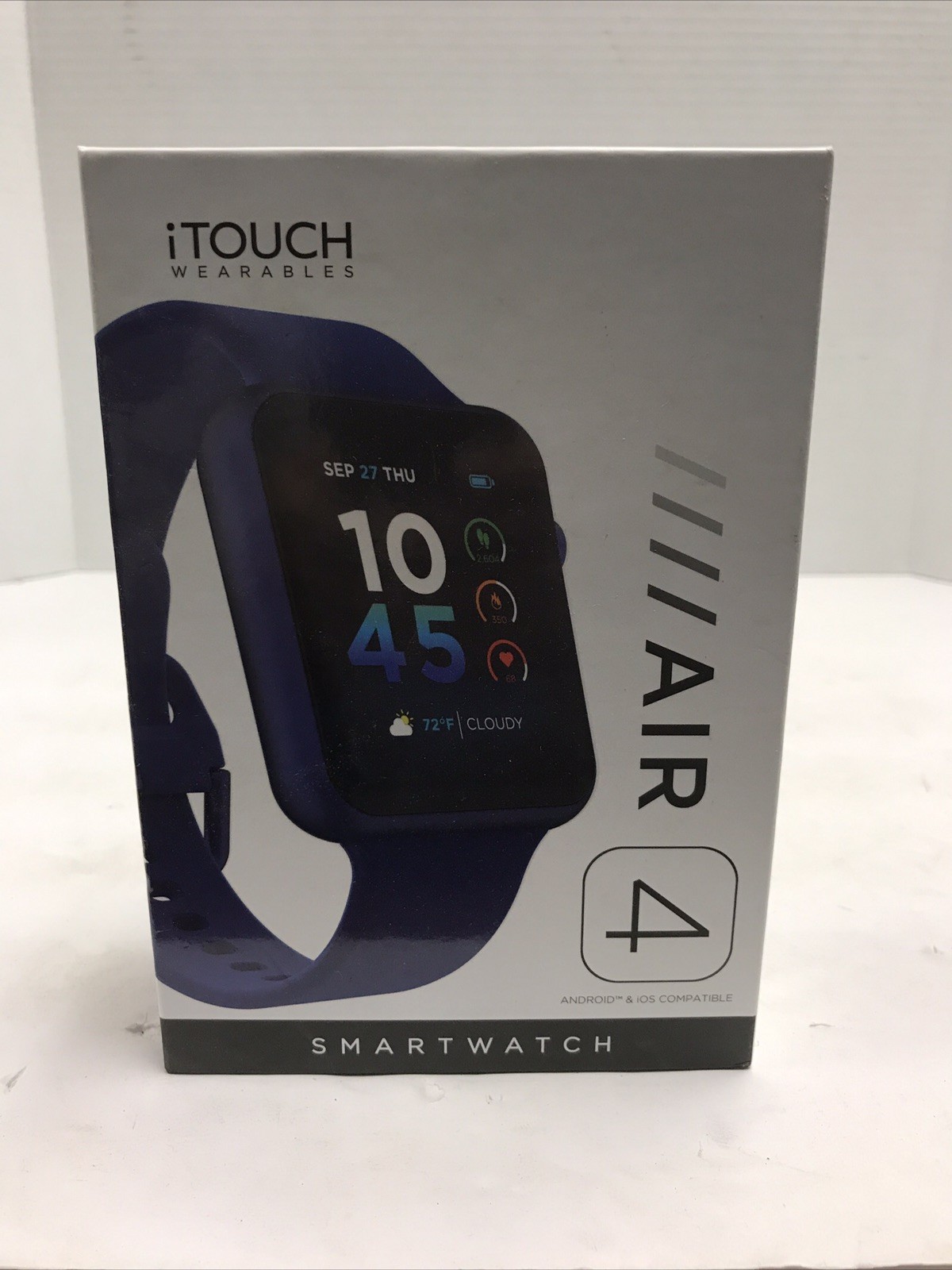 iTouch Air 4 Smartwatch Blue Silicone Strap In Box