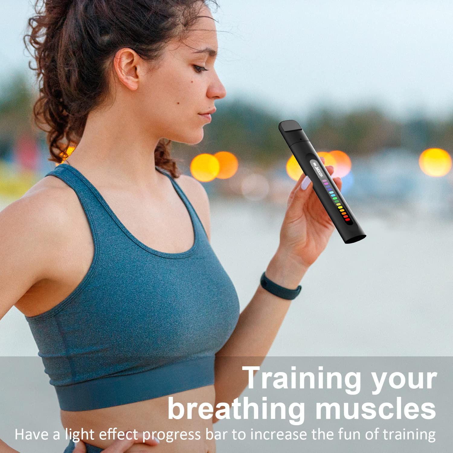 Breathing Exercise Device, Portable Breathing Training Device for Better Breathe