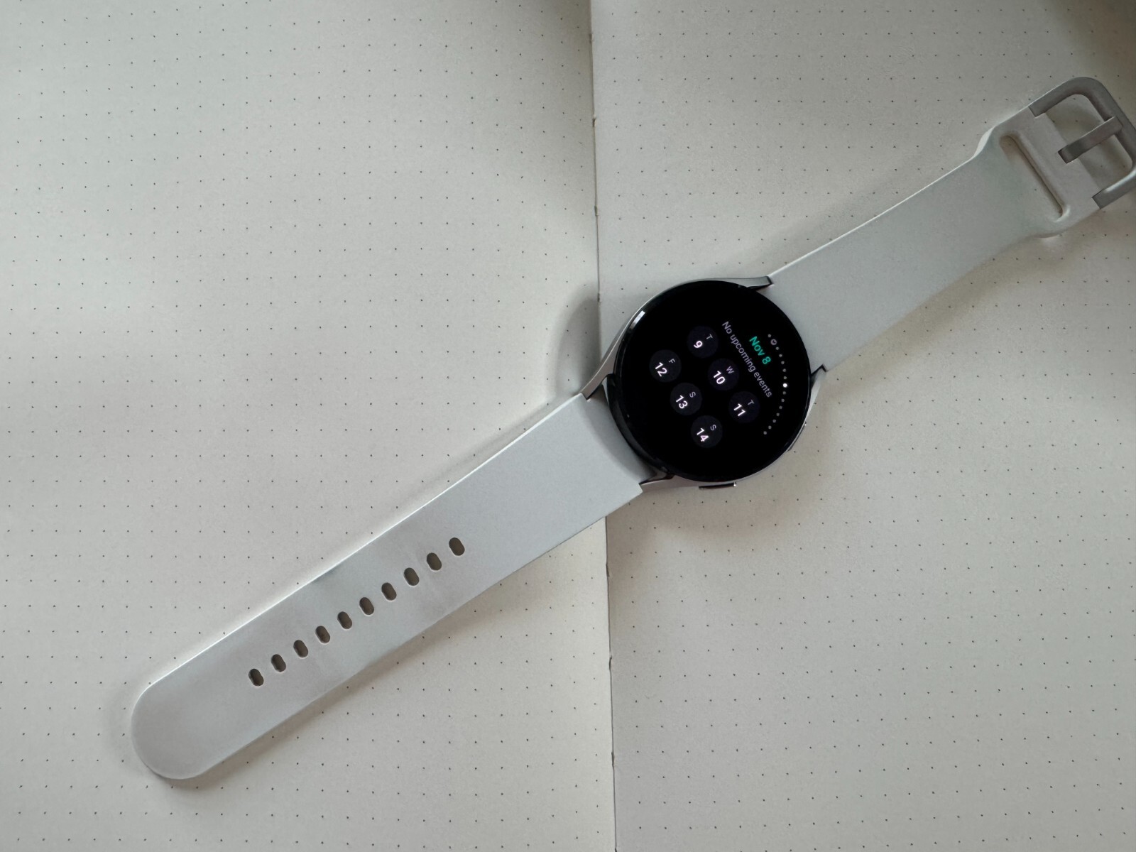 Samsung Galaxy Watch6 SM-R940 44mm Aluminum Case with Sport Band – Silver…