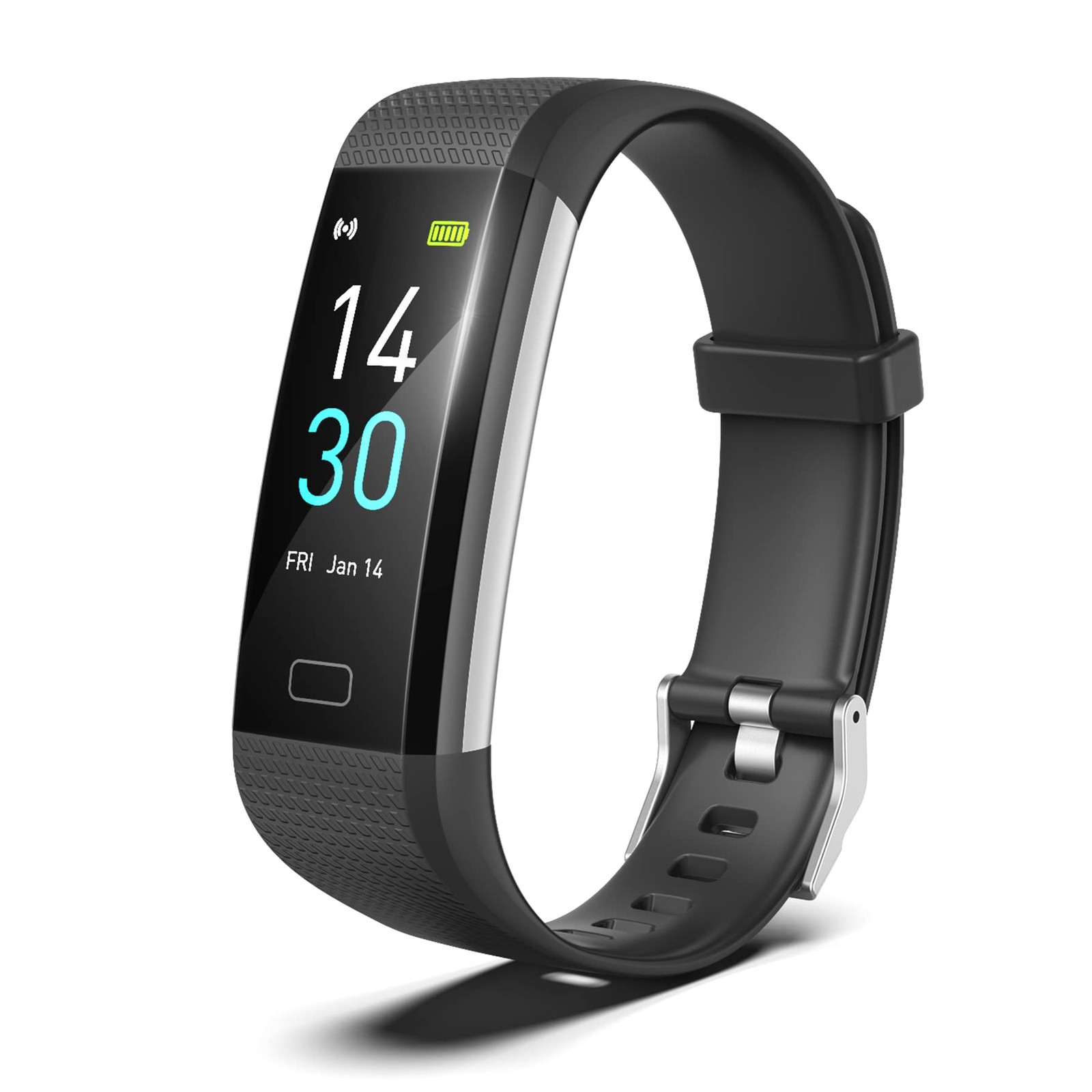 Reloj Inteligente Negro Para Hombre Mujer Android Monitor De Pulso En Oferta New
