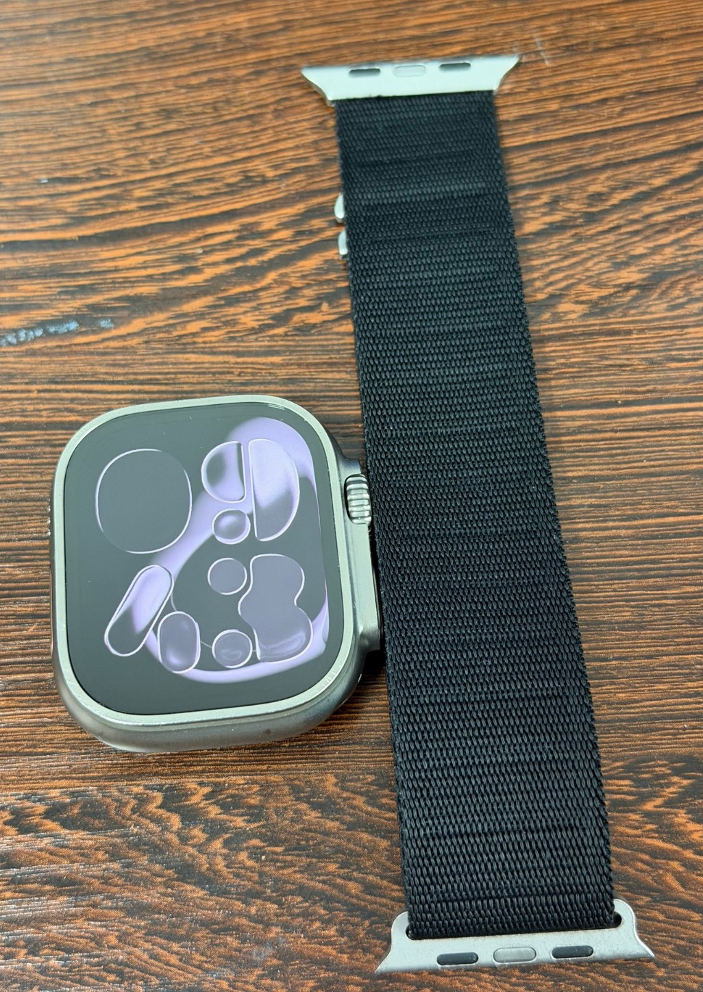 Apple Watch Ultra 49mm Titanium Case Black Alpine Loop (Excellent Condition)