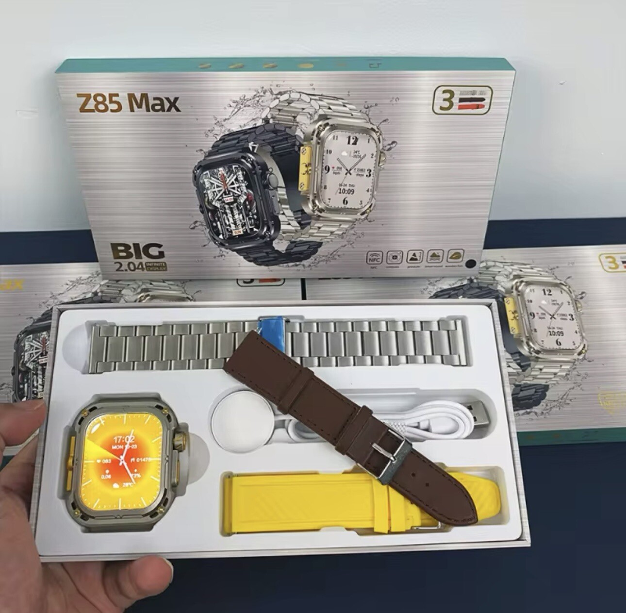 Z85 MAX BIG 2.04 smart watch for iphone ios android phone unlock