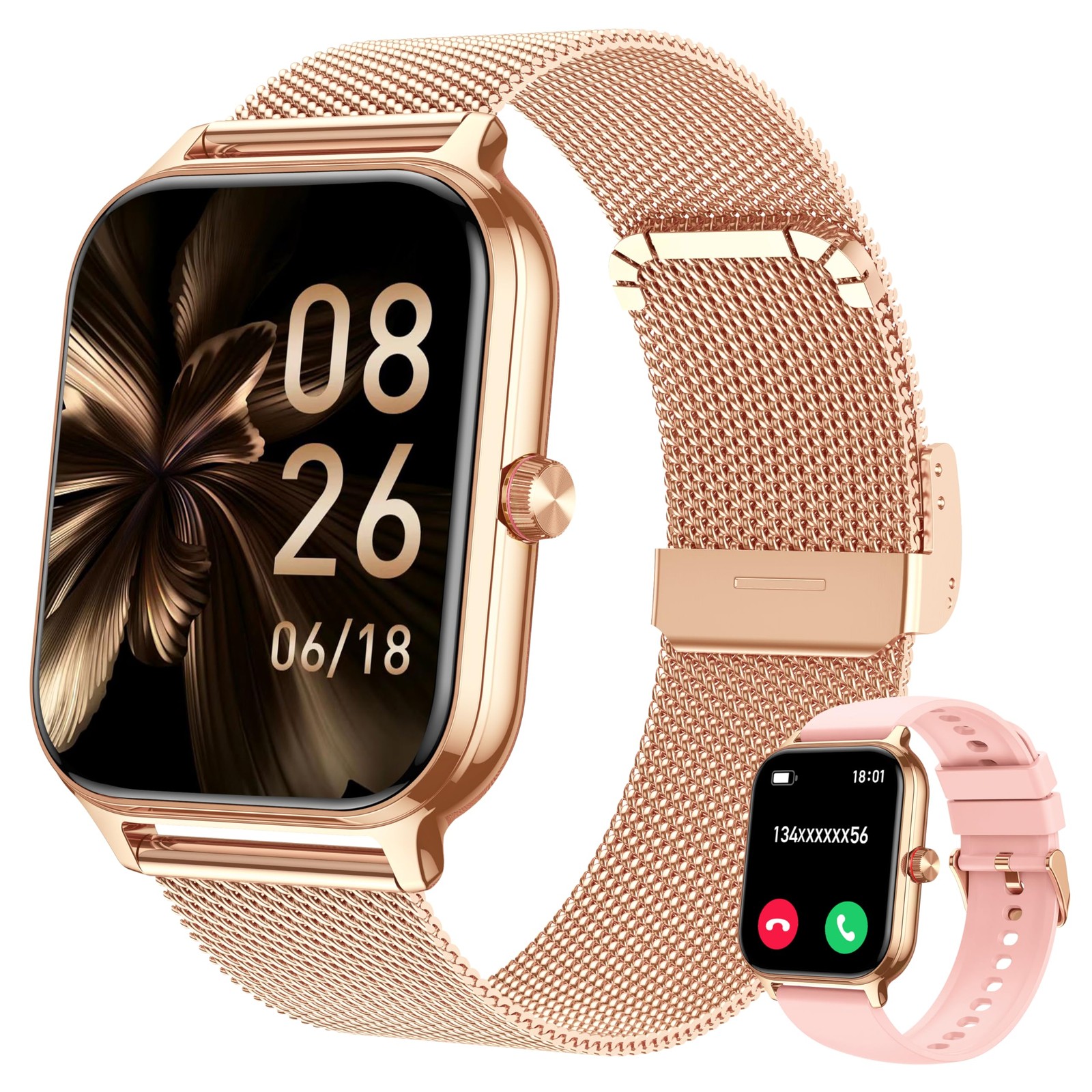 Smart Watch for Women & Men, 2026 New 1.96’’ Reloj Inteligente Para Mujer Ans…