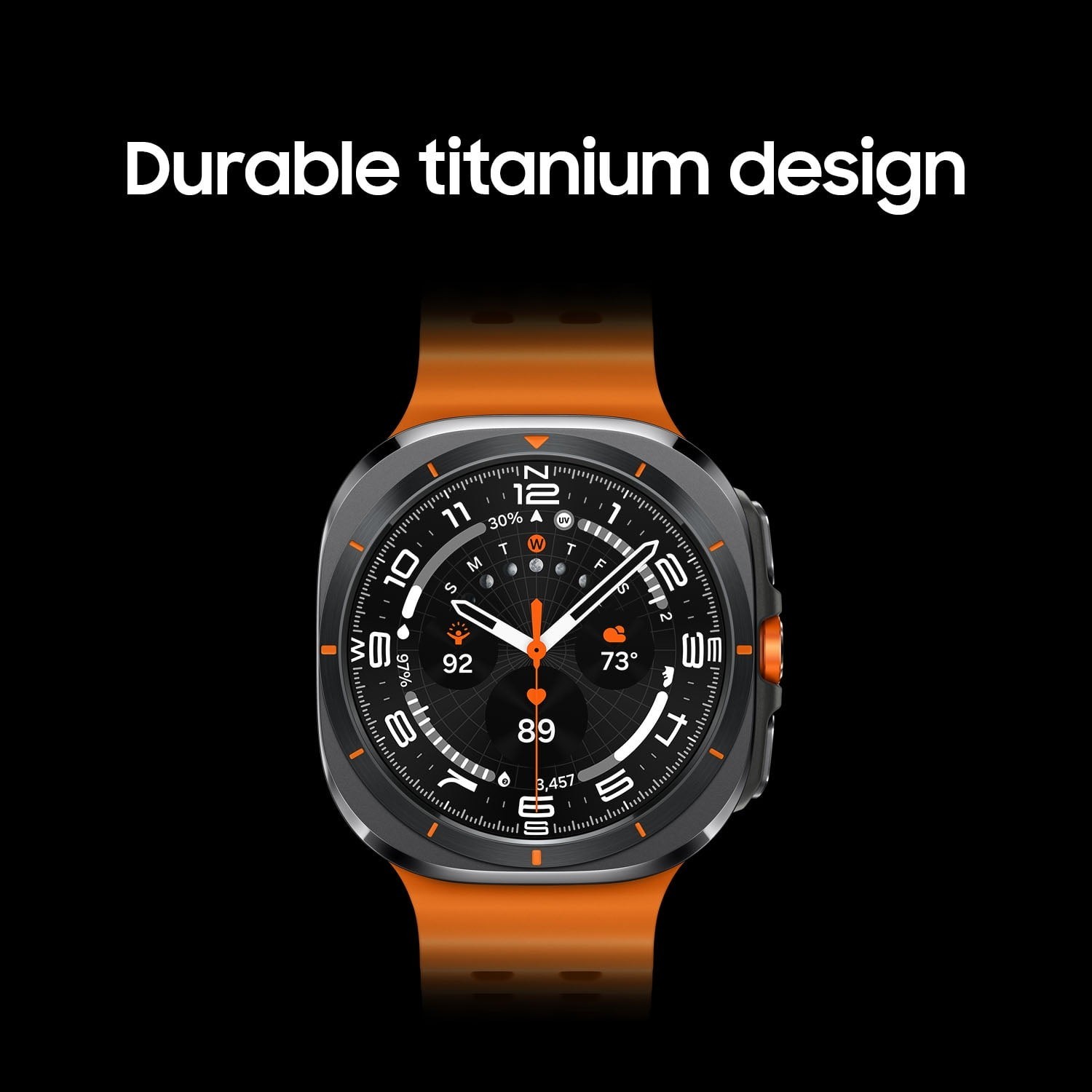 Samsung Galaxy Watch Ultra 47 mm LTE, Orange Band, Sealed Factory Box, Brand New