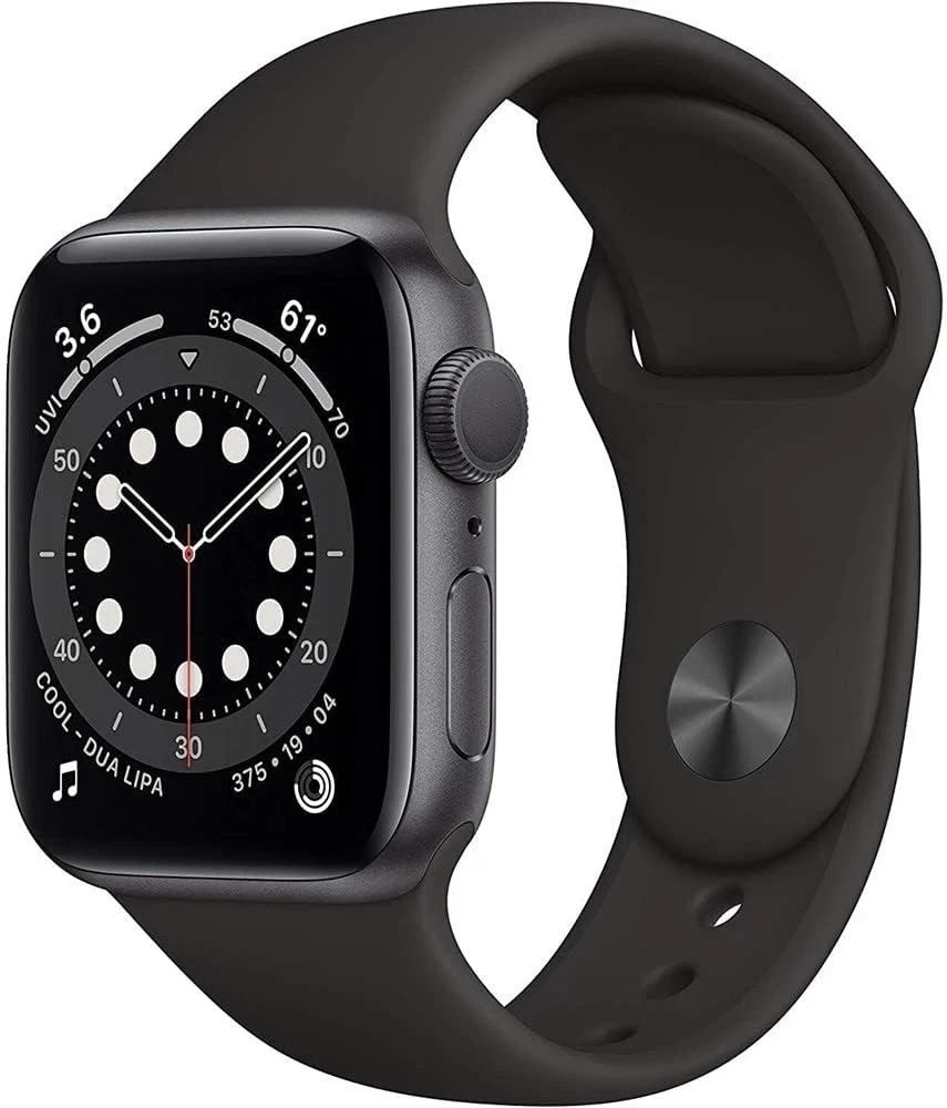 Apple Watch Series SE GPS+LTE w/ 44MM Space Gray Aluminum Case, Black Sport Band