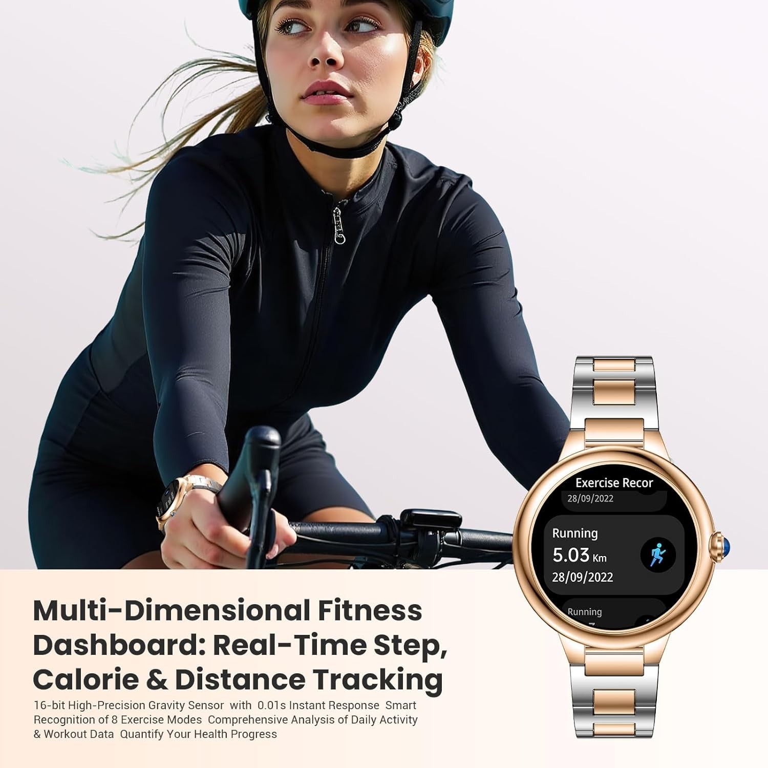 SOUYIE 2026 Luxury Smart Watch for Women, 1.19″ AMOLED Display, DA GPT Smartwatc