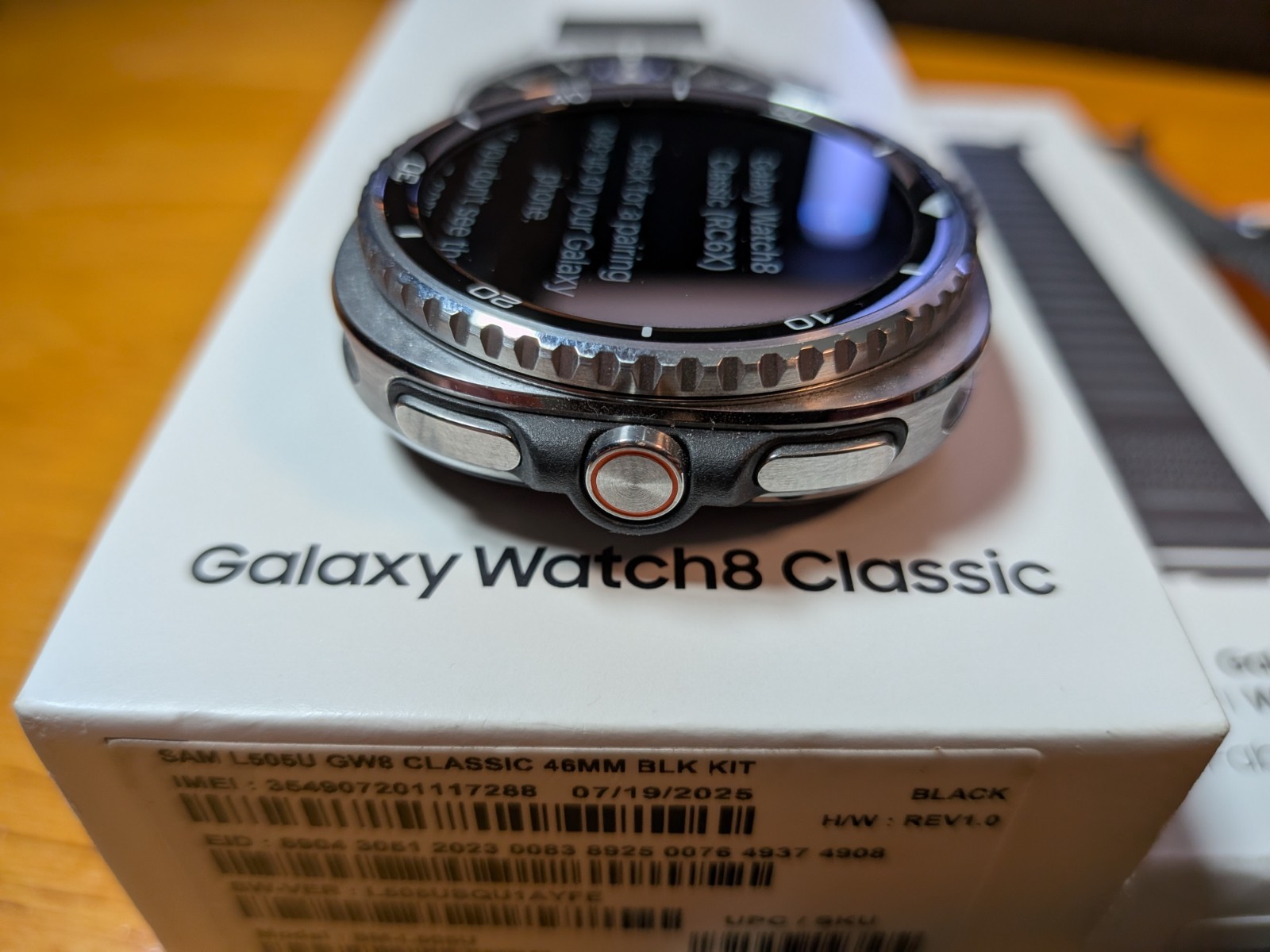 SAMSUNG GALAXY CLASSIC 8 WATCH 46MM LTE with Fabric band, battery 100%