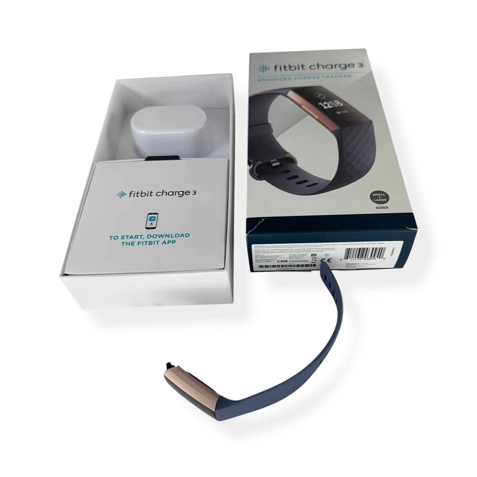 Fitbit Charge 3 Advanced Fitness & Health Tracker For Parts Repair Untested