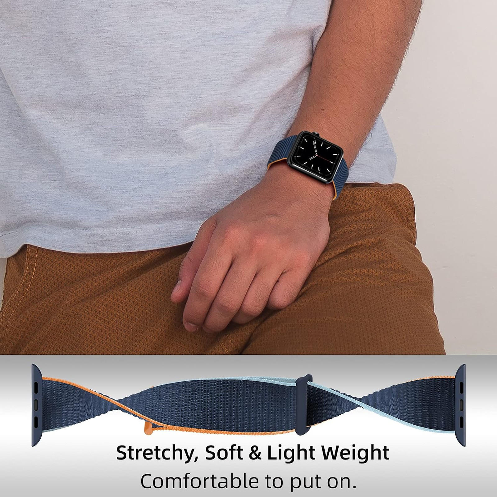 Sport Loop Nylon Band for Apple Watch Series 11 10 9 8 7 6 5 4 SE Ultra 3 2 1