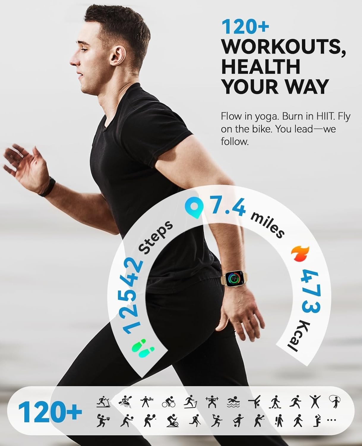 Reloj Inteligente Para iPhone Android De Mujer Smart Watch Pantalla Táct NUEVO