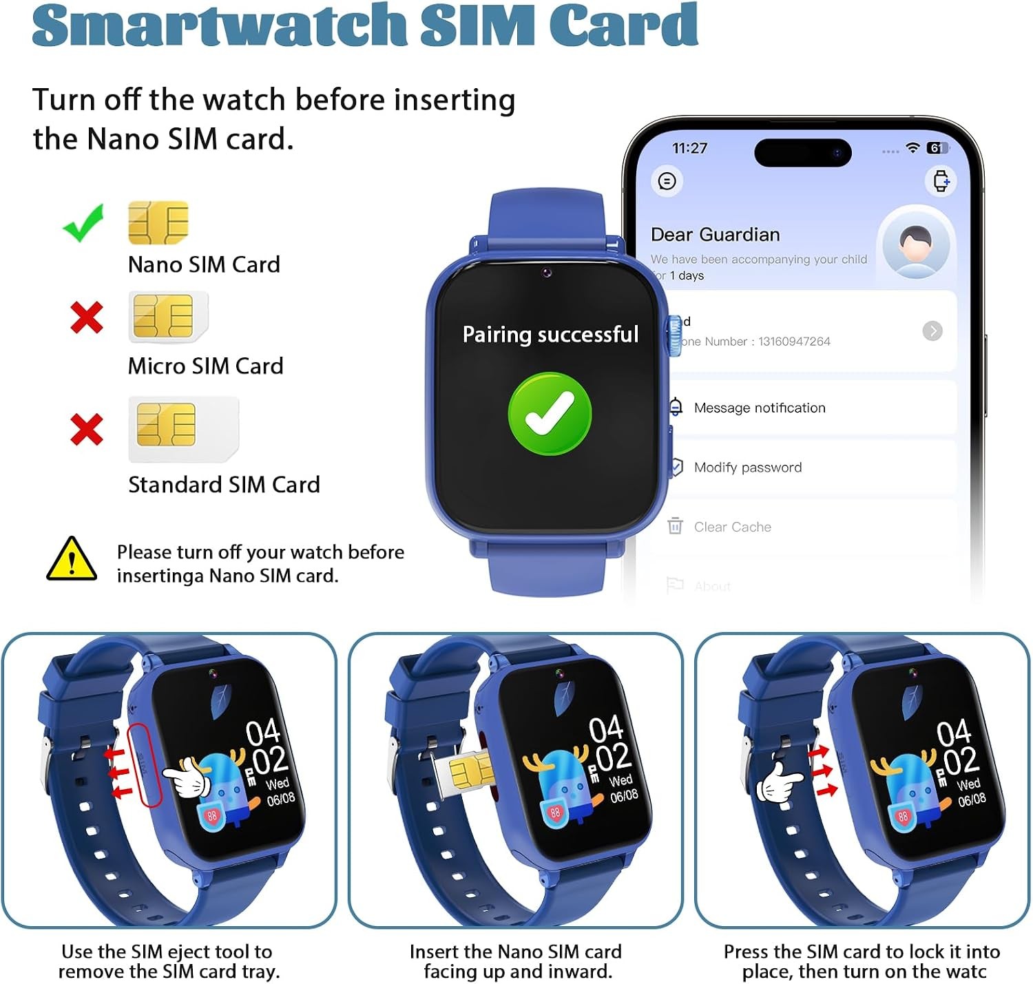 4G Kids Smart Watch for Boys Girls with GPS Tracker, SOS, Two Way Call Video