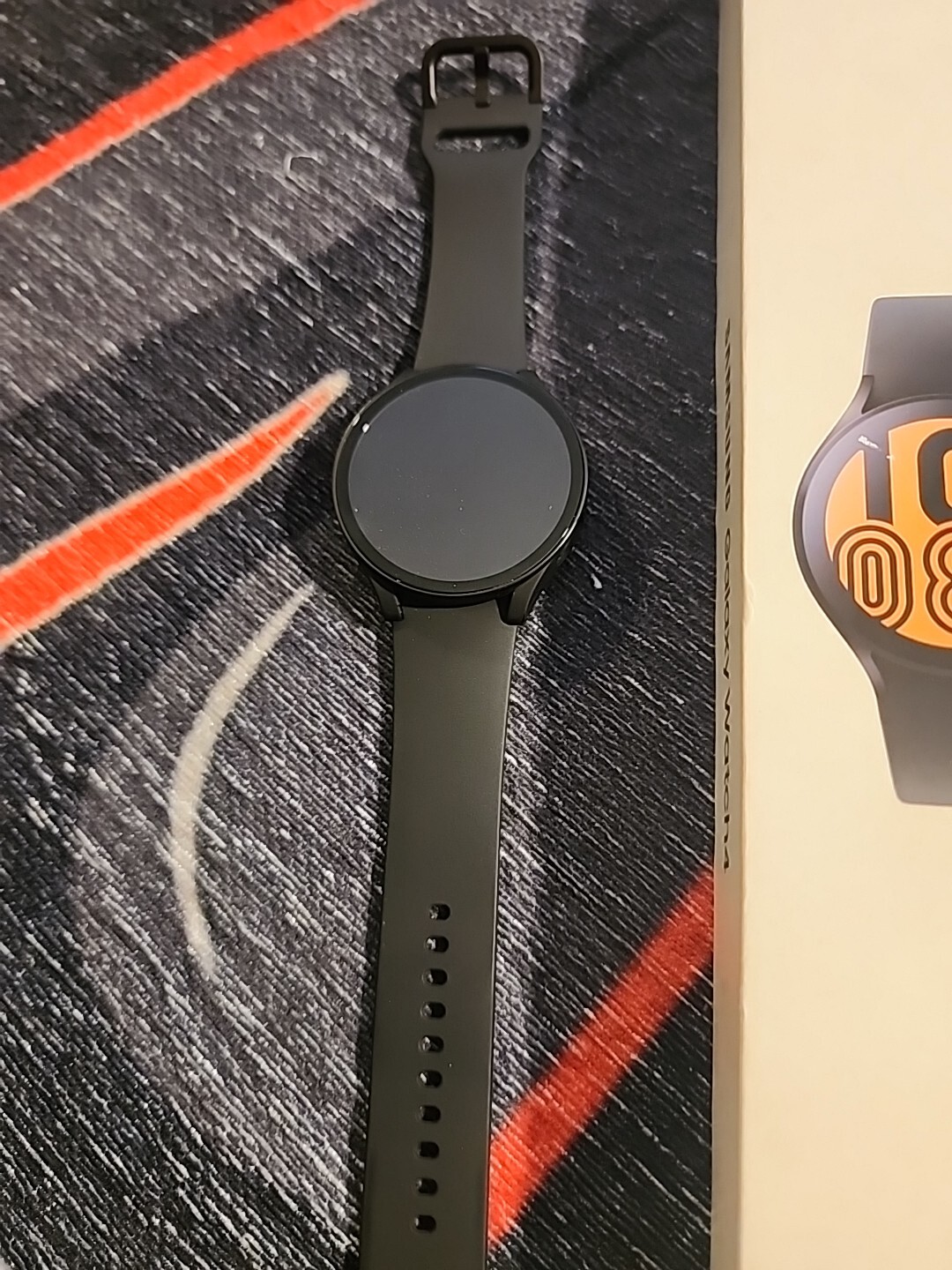 Samsung Galaxy Watch4 SM-R875 44mm Aluminum Case with Sport Band – Black…