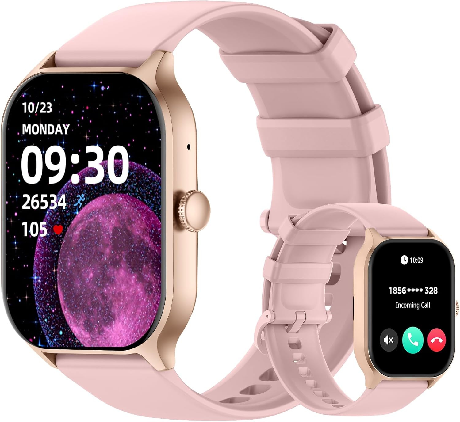 Smart Watch for Women, 2.01″ HD Smartwatch with Bluetooth Call, Voice Assistant,
