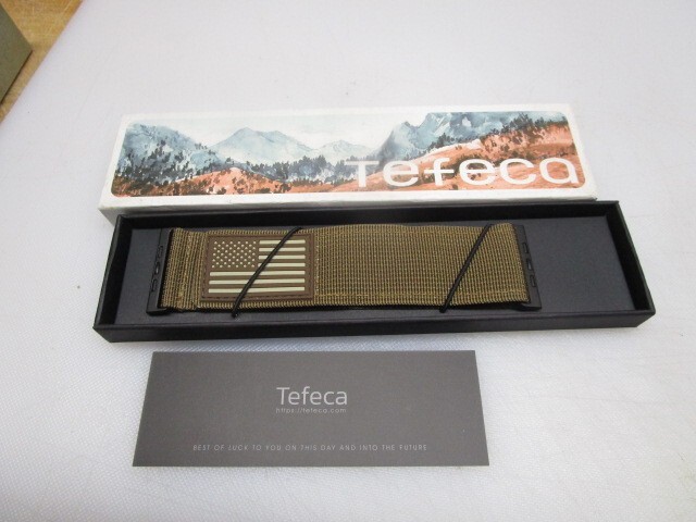 Tefeca Fortitude Series USA Flag TAN Band For Apple Watch SZ LG 49/45/44/42mm