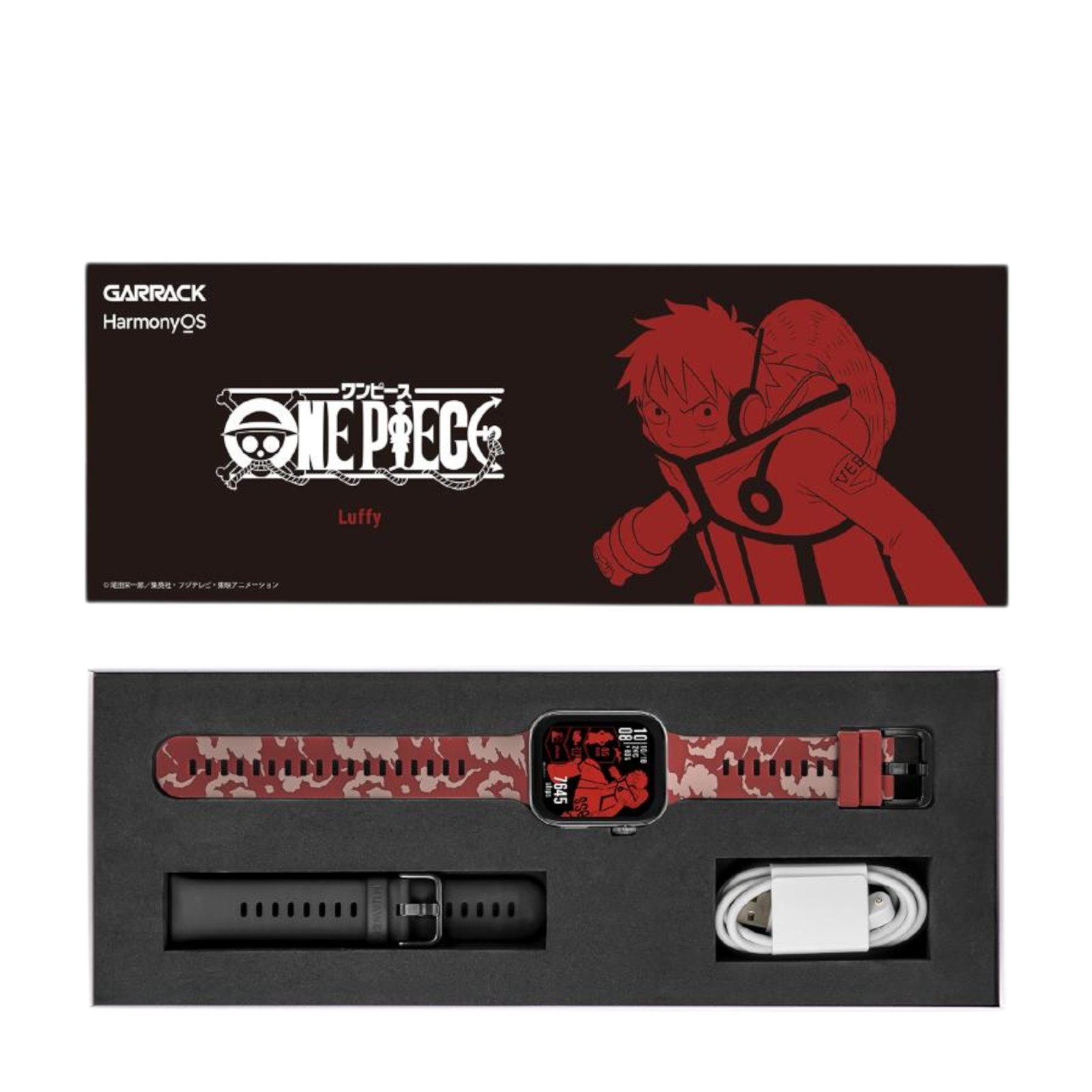 GARRACK One Piece Luffy Model / HUC-OP-FT3-L Smartwatch New Red