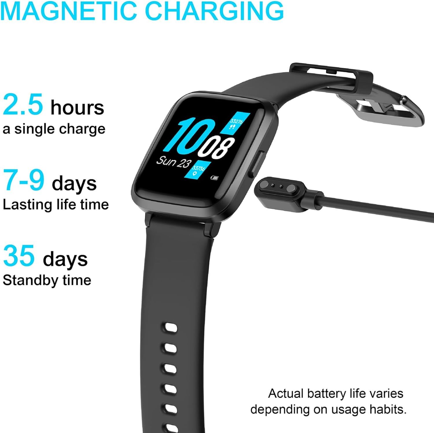 Women’s Smart Watch Bluetooth SmartWatch For Apple iPhone iOS and Android…