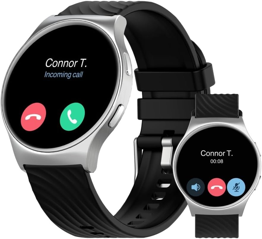 Motorola Moto Watch 120 – Premium Bluetooth AMOLED Smartwatch – Silver