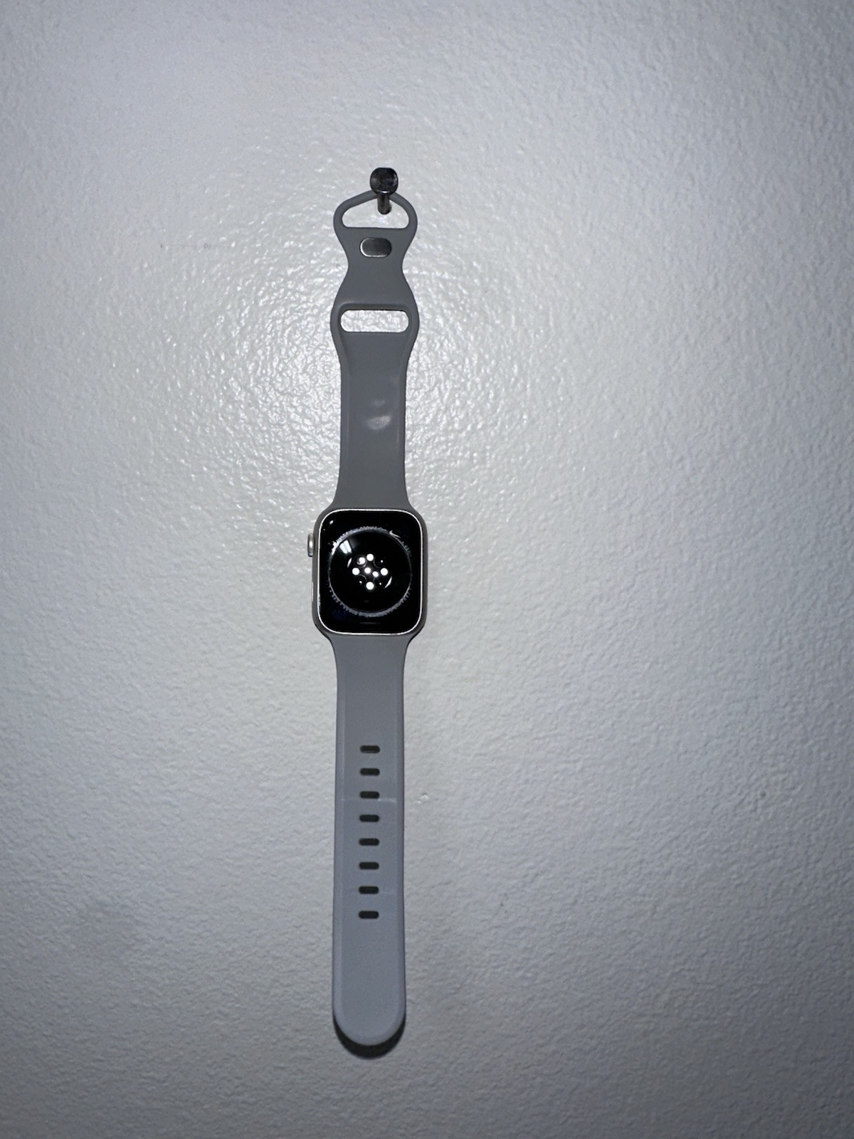 Apple Watch Series 7 Nike 45mm Silver Aluminium Case/White Sport Band