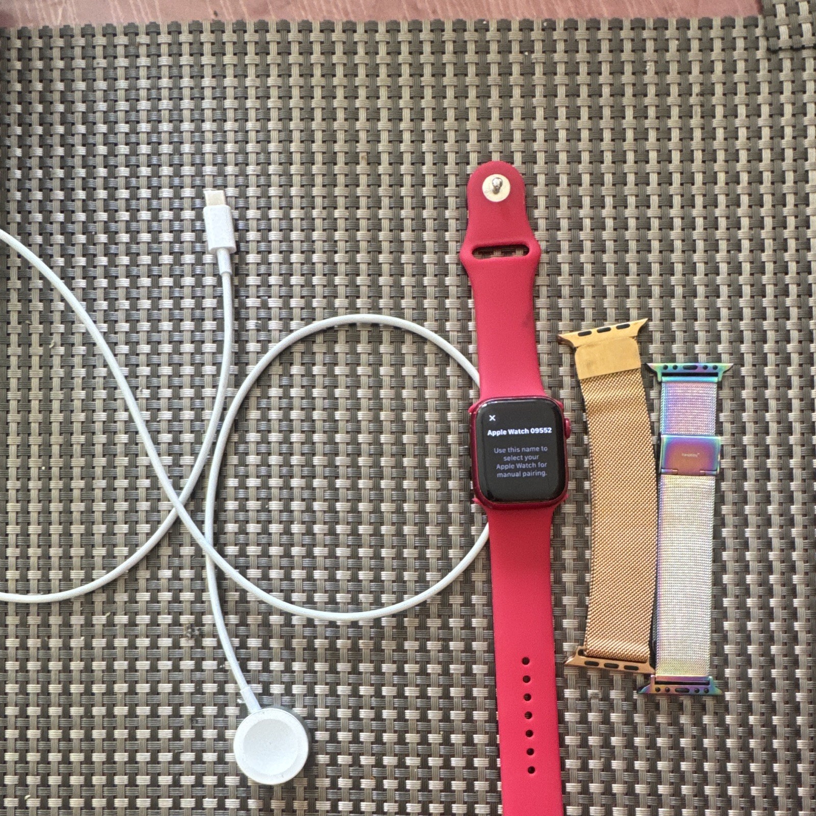 Apple Watch Series 7 41mm Red Aluminum Case GPS Cellular, Unlocked