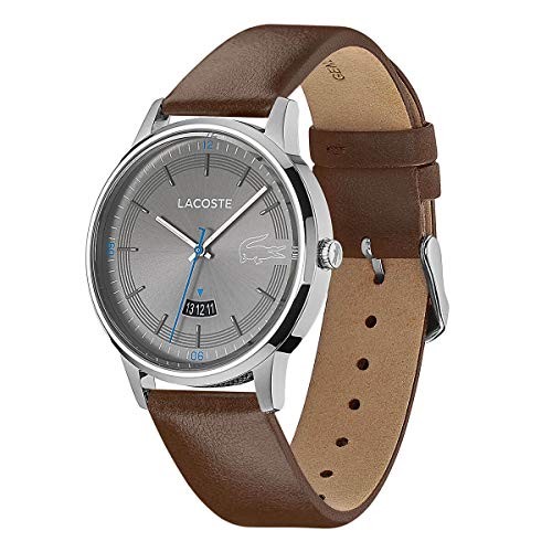 Lacoste Men’s Madrid Brown Leather Strap Gray Dial 2011033