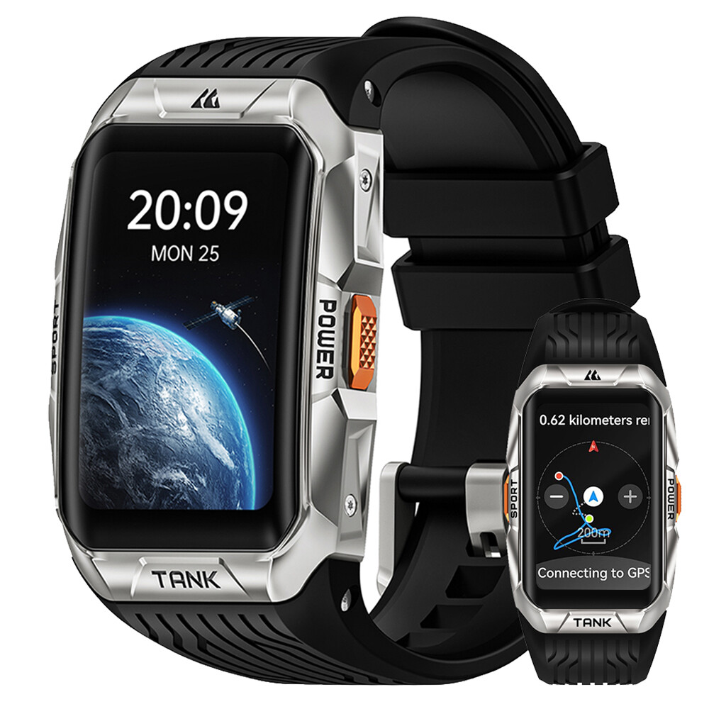 2024 KOSPET TANK X2 ULTRA GPS Smart Watch Men IP69K Waterproof 290mAh Battery