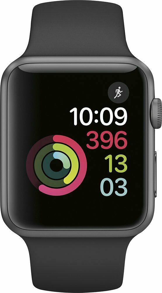 Apple Watch Series 1 42mm Space Gray Aluminum Case Case Sport Band Smart Watch –