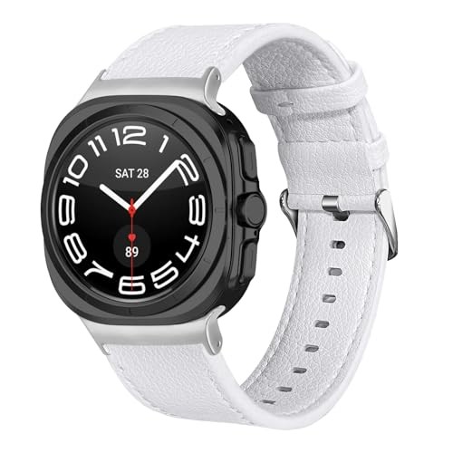 Leather Strap/Band Compatible with Samsung Galaxy Watch Ultra 47mm Sport Men