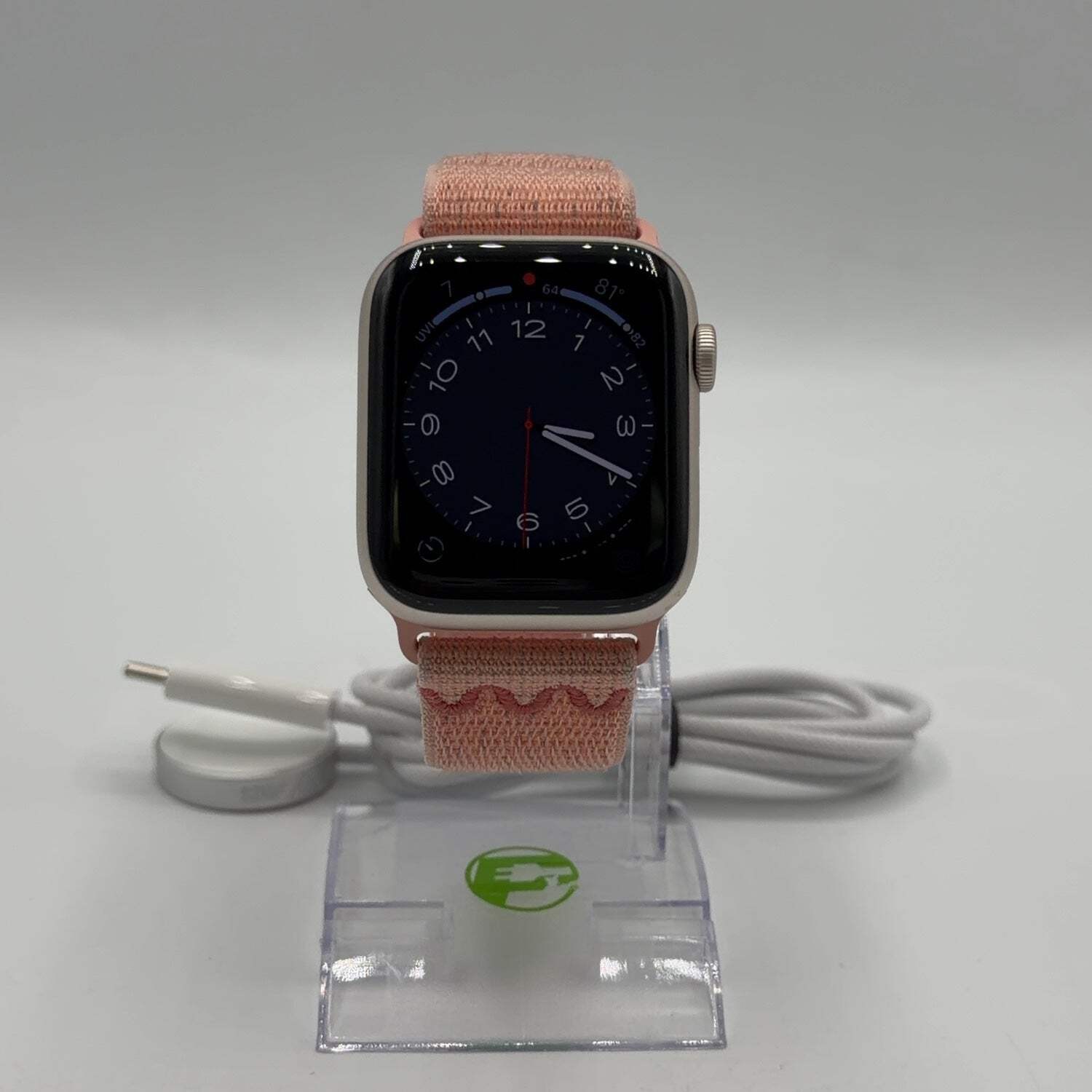 GPS Only Apple Watch SE 3 44MM Starlight Aluminum Nike Sport Band MEP04LW/A