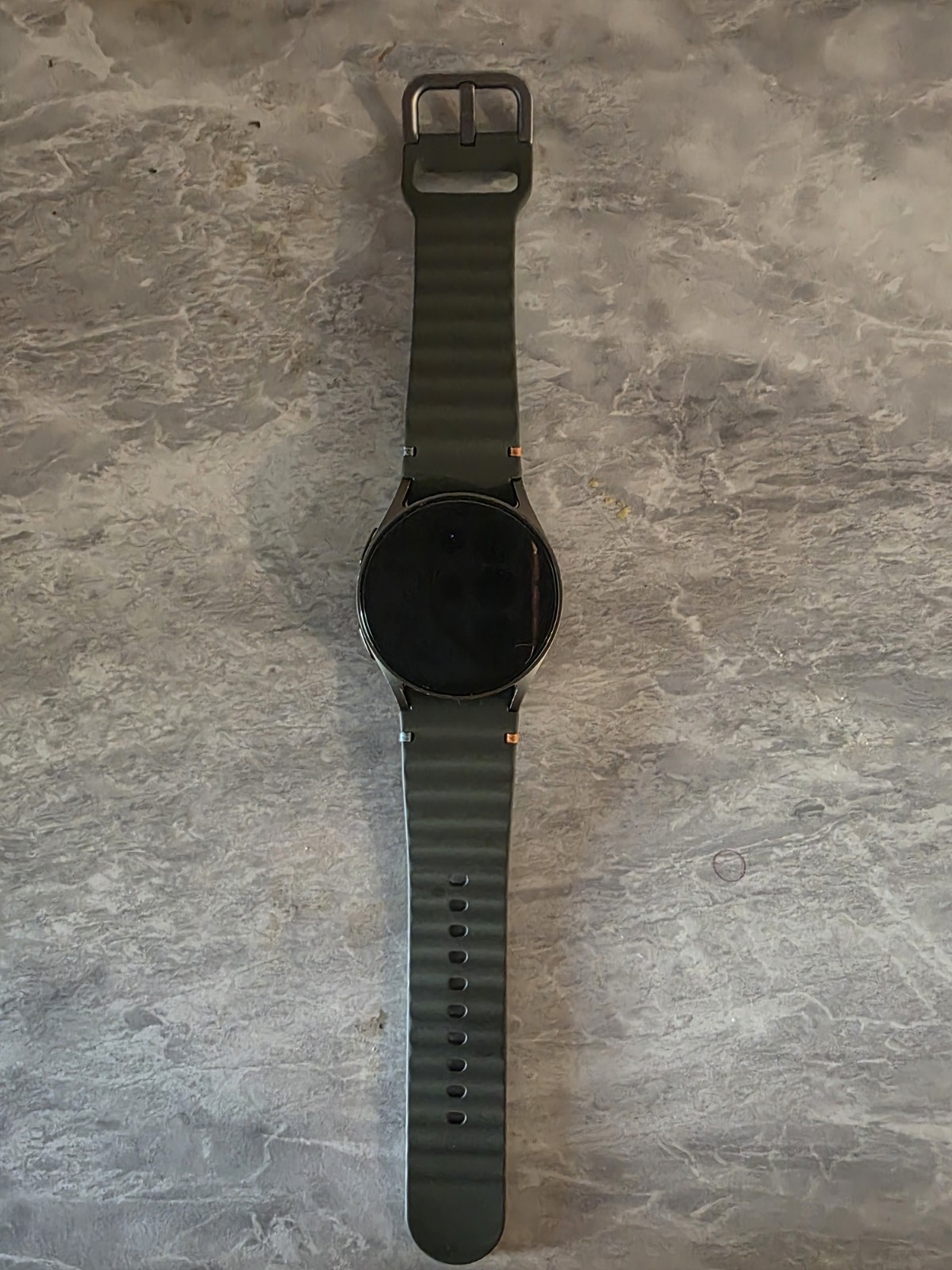 Samsung Galaxy Watch 7 40mm Black Aluminum LTE GPS AMOLED Green Silicone Band