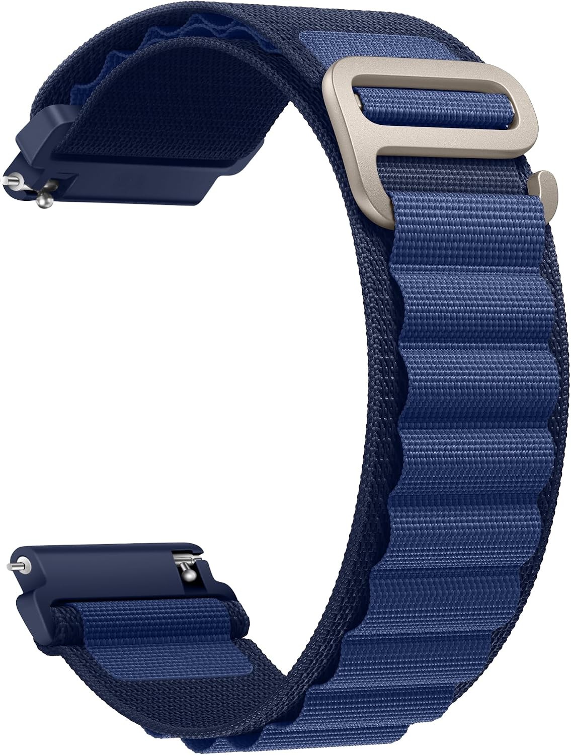 Dark Blue Nylon Sport Loop Band for Samsung Galaxy Watch 7/6/5 Pro 20mm 22mm