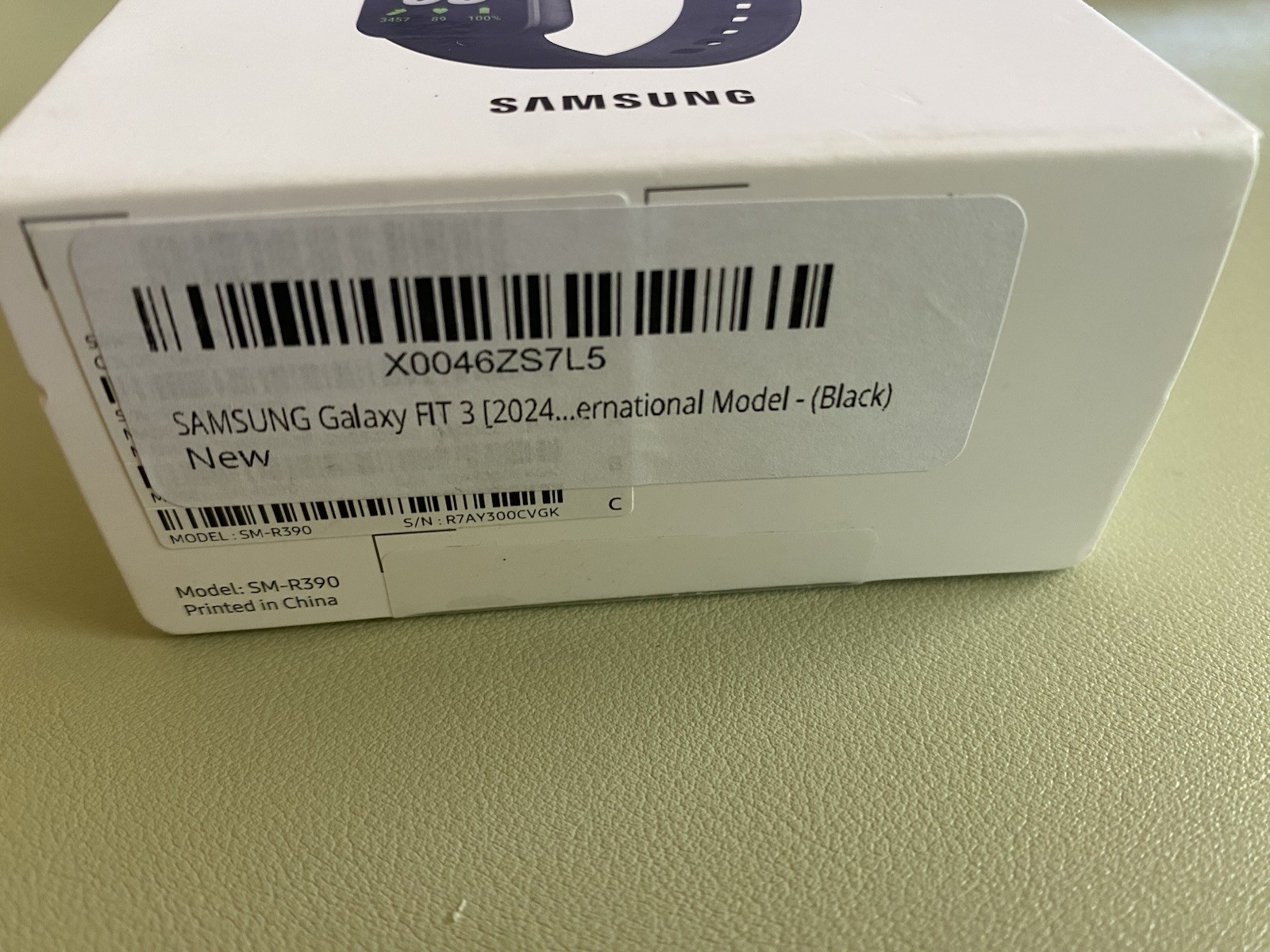 Samsung Galaxy Fit3 Bluetooth Health and Fitness Tracker Black Smartwatch