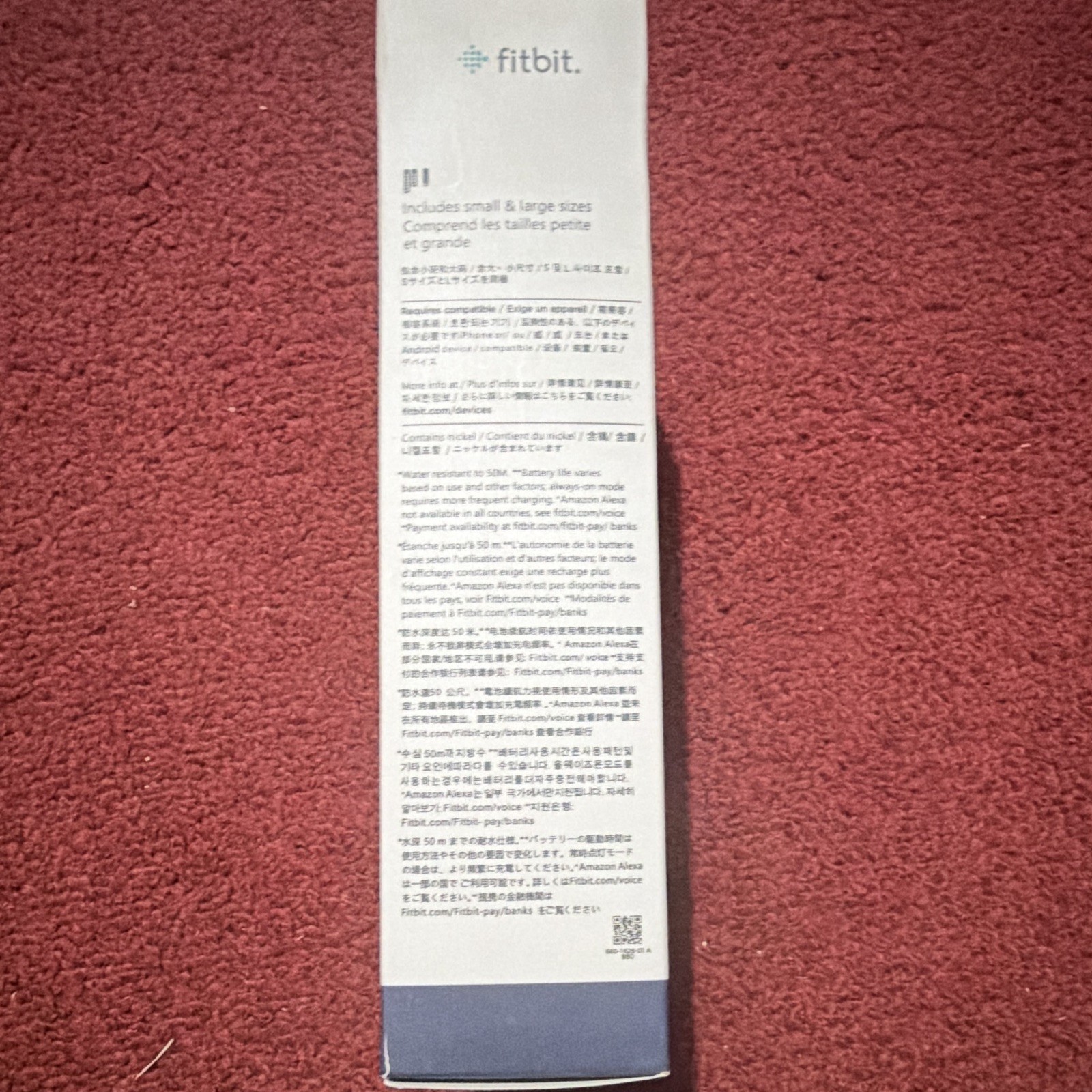 Fitbit Versa 2 40mm Copper Rose Aluminum w/ Navy Woven Band Alexa HR