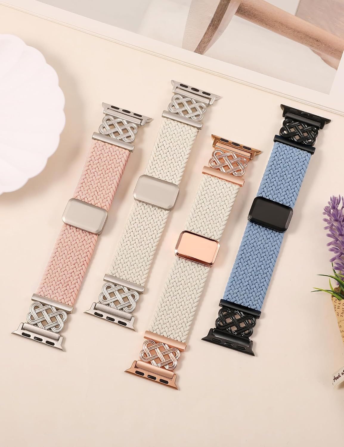 Magnetic Braided Band for Apple Watch Series 11 10 9 8 7 6 5 4, Unisex
