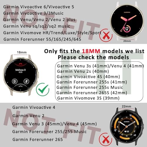 Metal Strap Compatible with Garmin Venu 3S and Venu 4 41mm Watch Bands Men Women