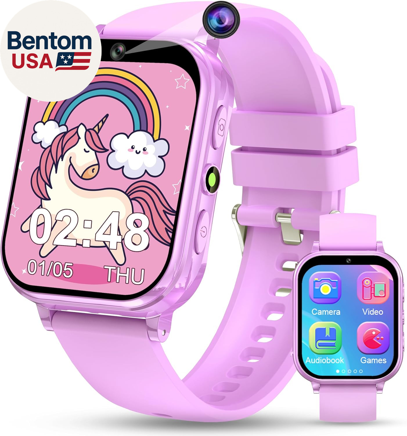 Kids Smart Watch, 30+ Games Camera Video Pedometer Kids Watch, Music Player, Ala