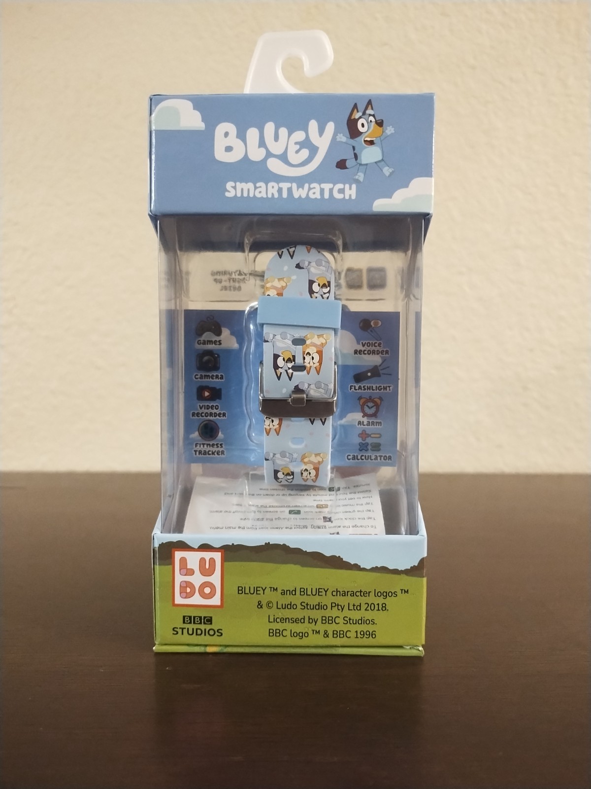 Bluey Smartwatch Touch Screen Camera, Video Records, Games, Flashlight
