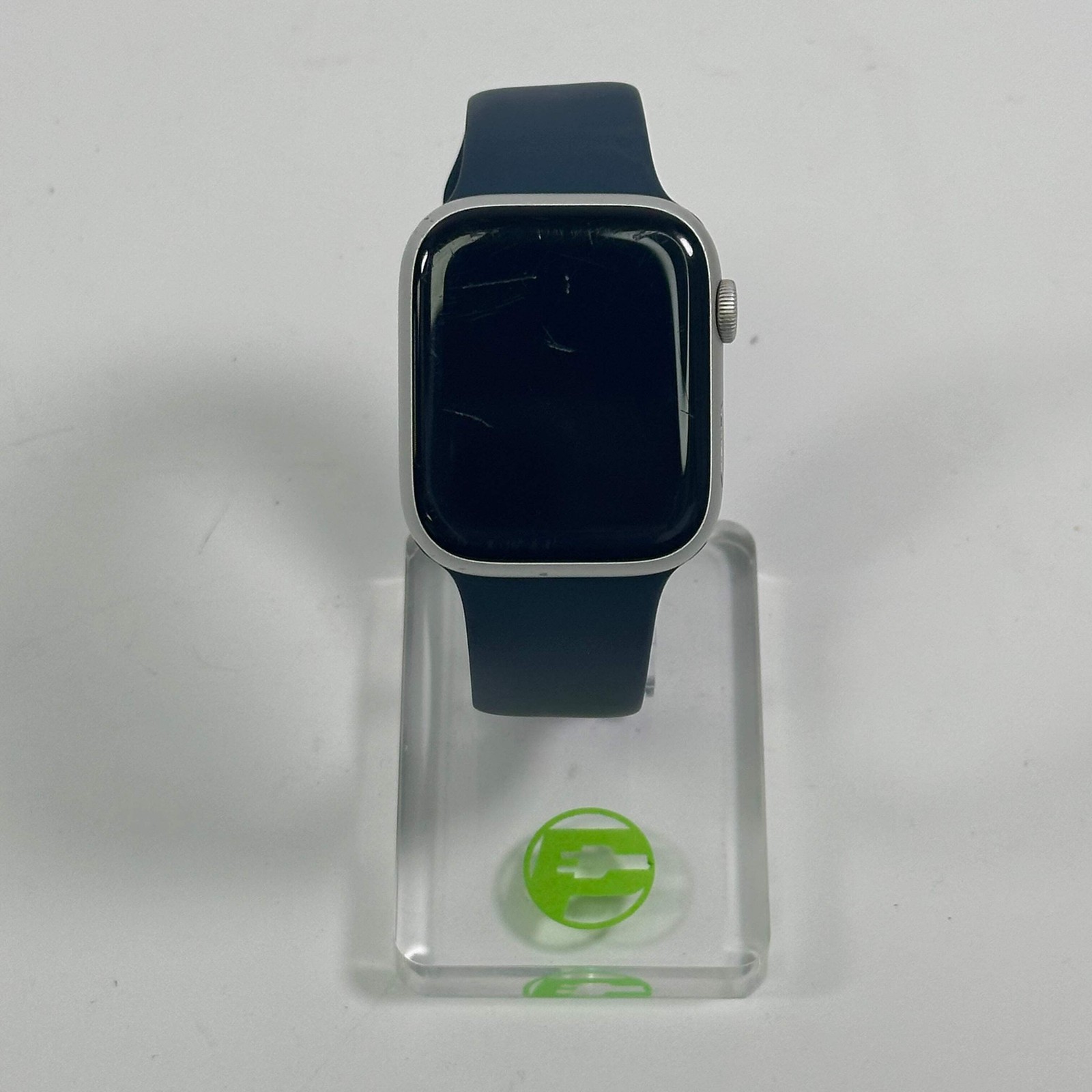 GPS Only Apple Watch Series 9 45MM Silver Aluminum Midnight Sport Band MR9E3LW/A