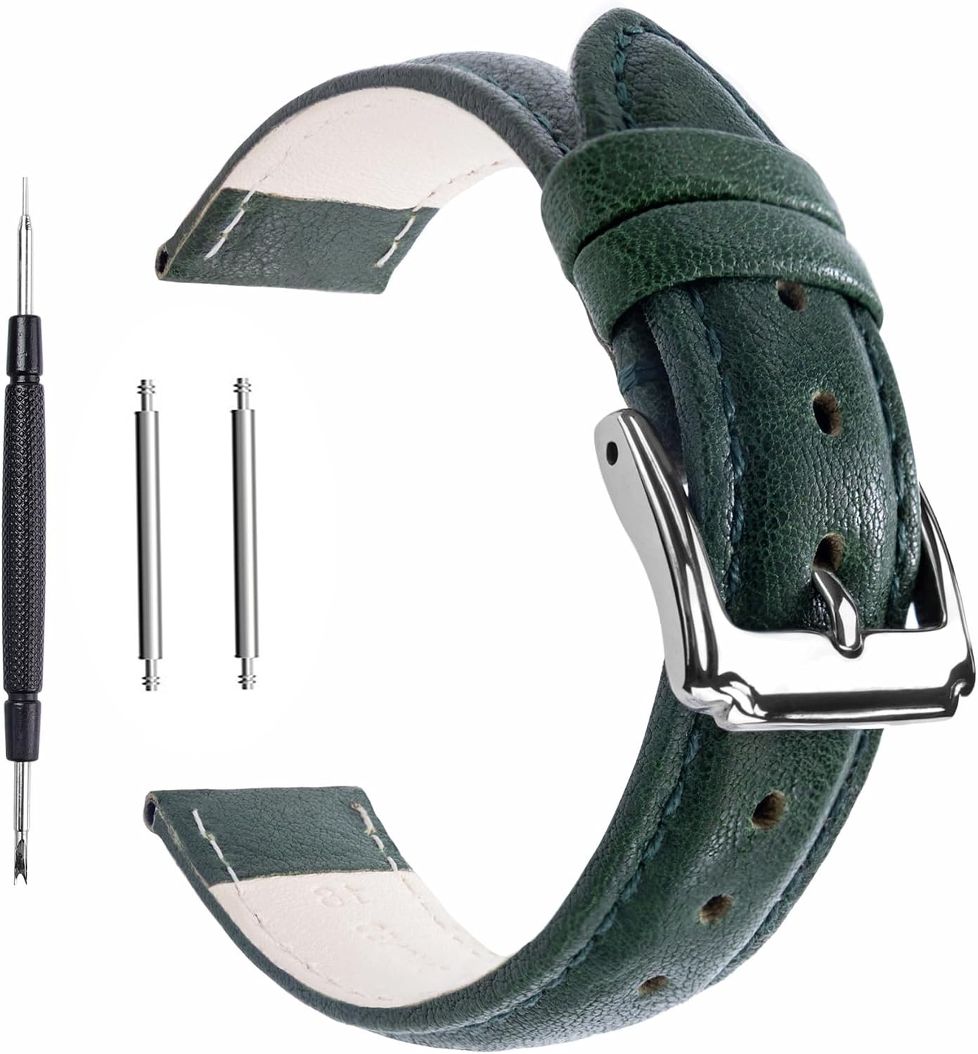 Case For Men Women 14mm 16mm 18mm 20mm 22mm Calf Leather Watch Band Strap