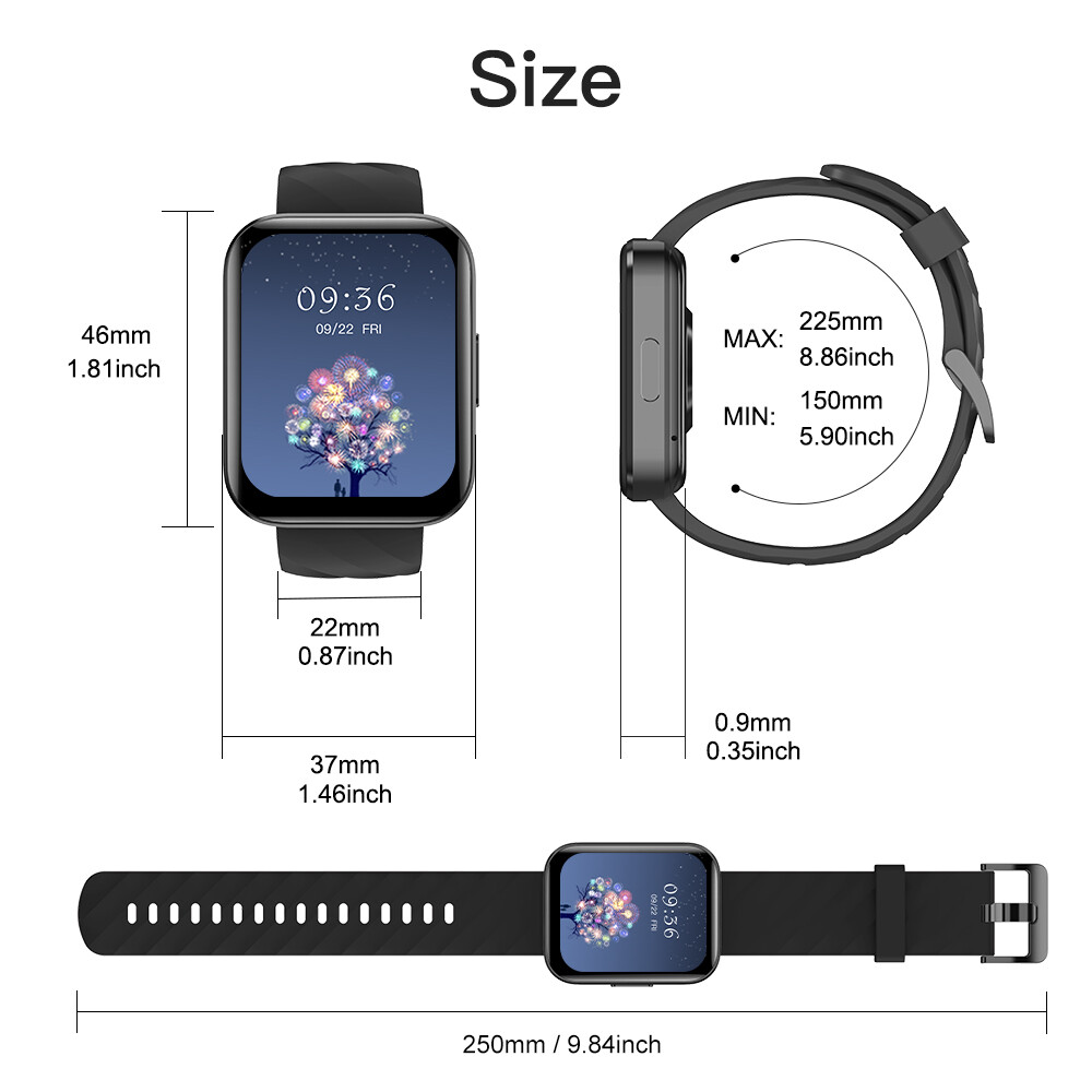 Smart Watch for Women Men Waterproof Watch Compatible with iPhone/Android Phones